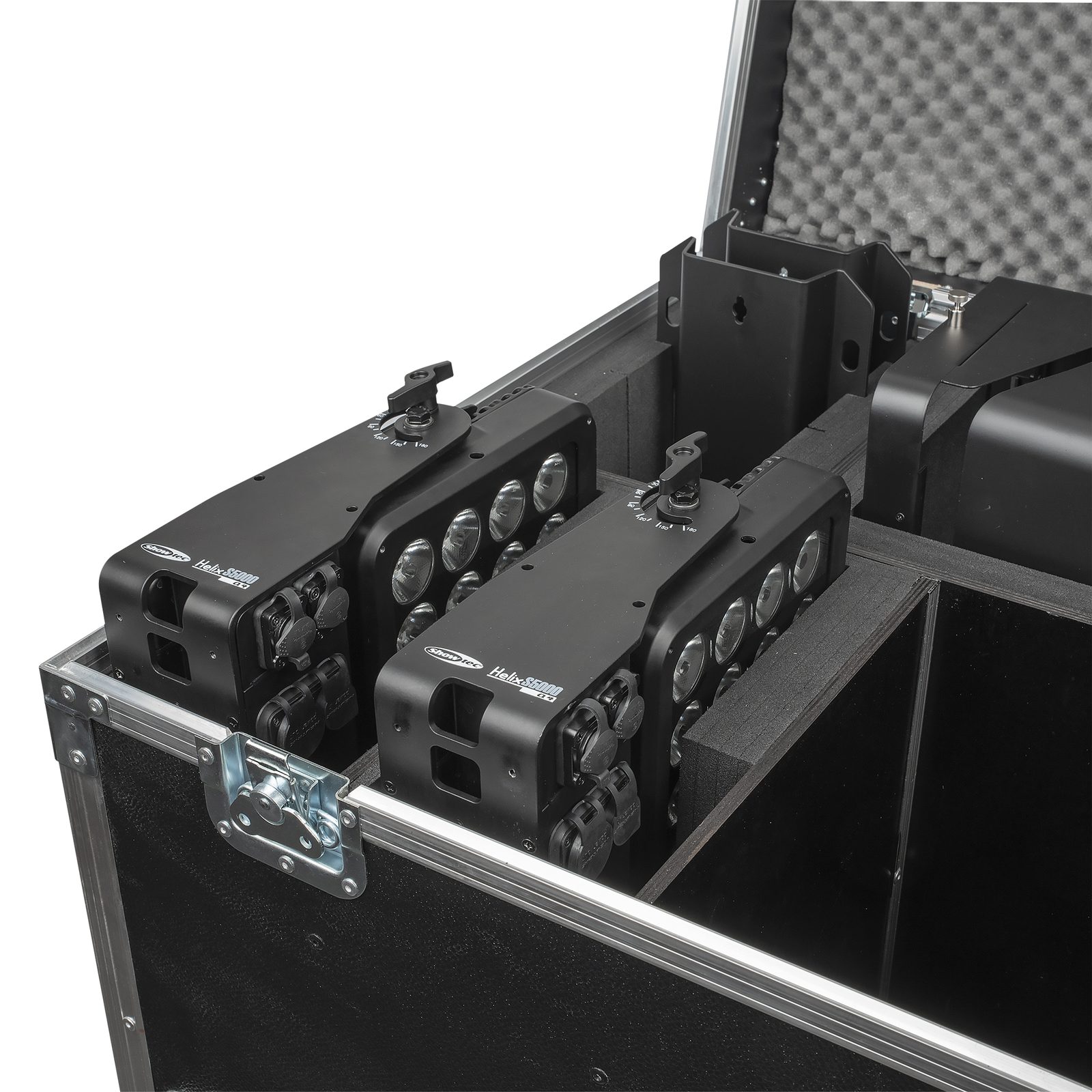 Case per 4x Helix S5000 e accessori Premium Line con vano accessori - Showtec D7269