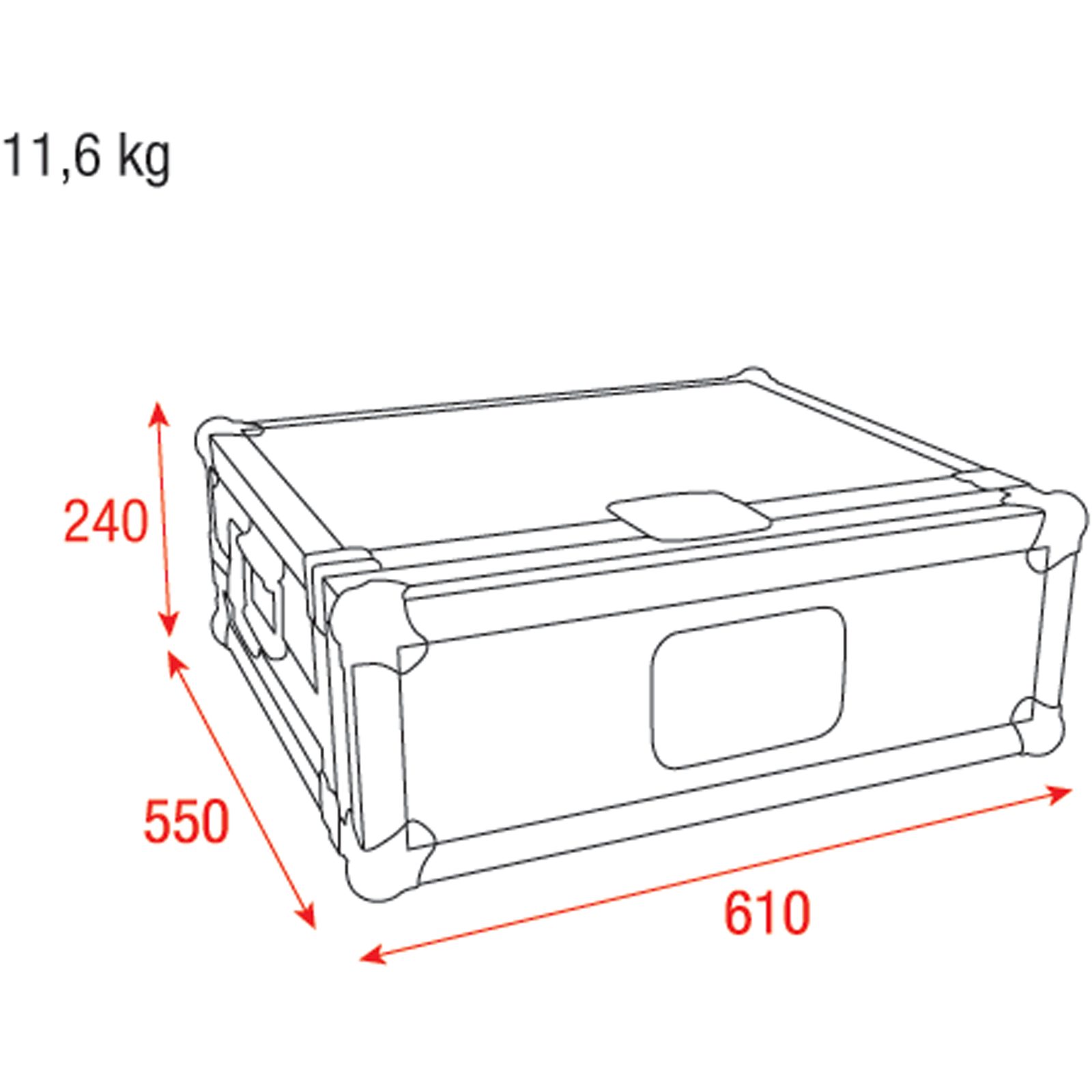 Case per controller LAMPY 20 con spugna rigida - Showtec D7332