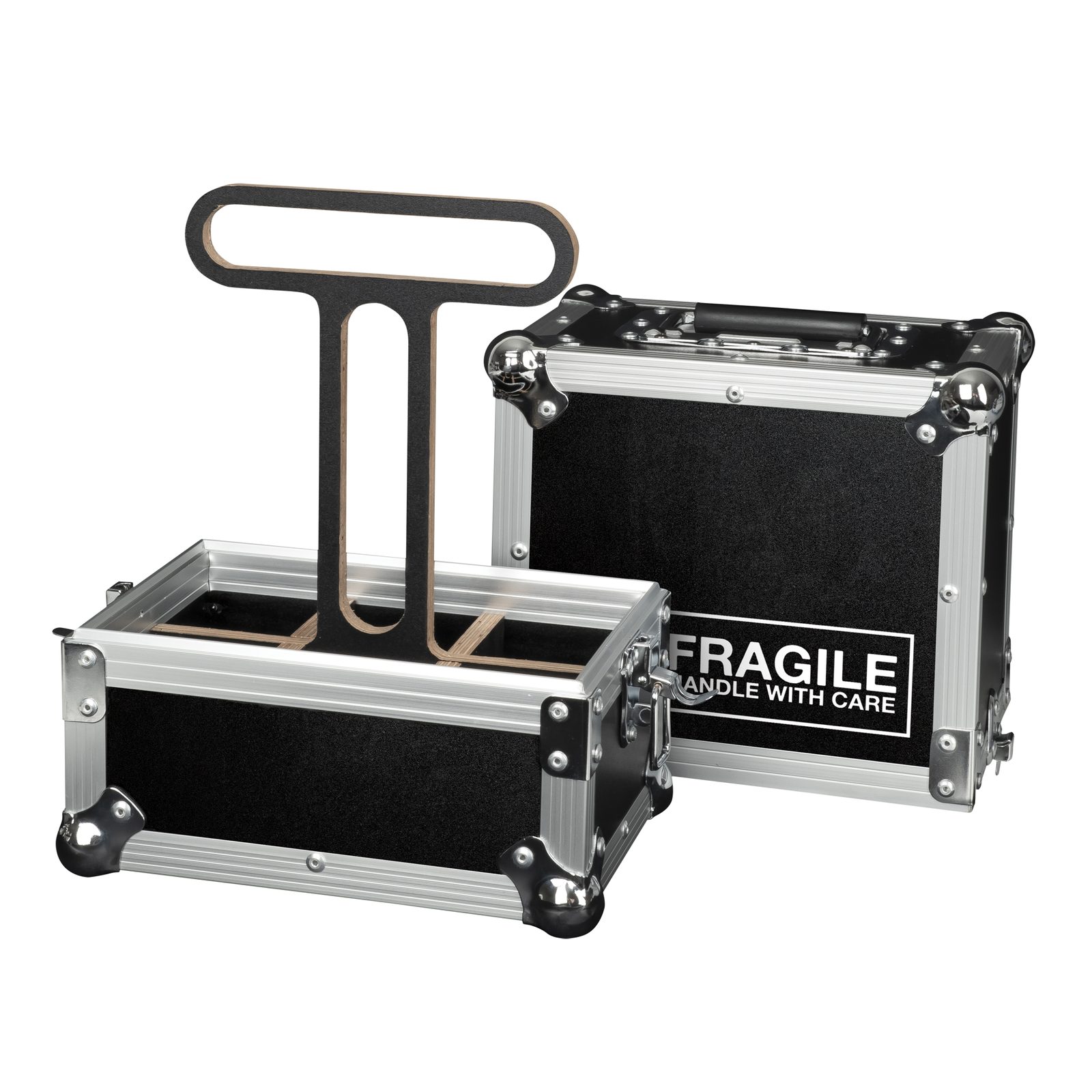 Case per 6 bottiglie in alluminio/compensato 363x193x280 mm - Showgear D7350