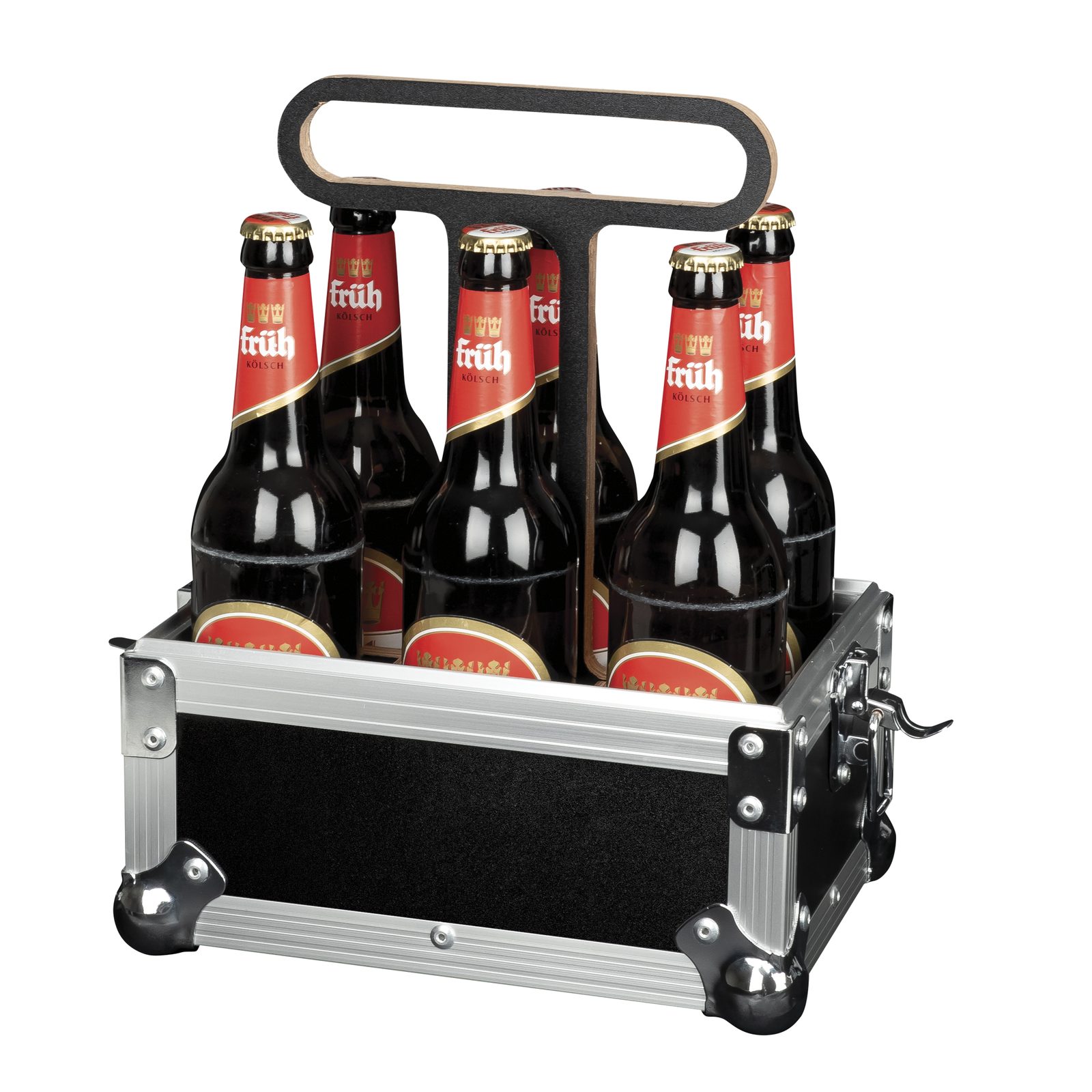 Case per 6 bottiglie in alluminio/compensato 363x193x280 mm - Showgear D7350
