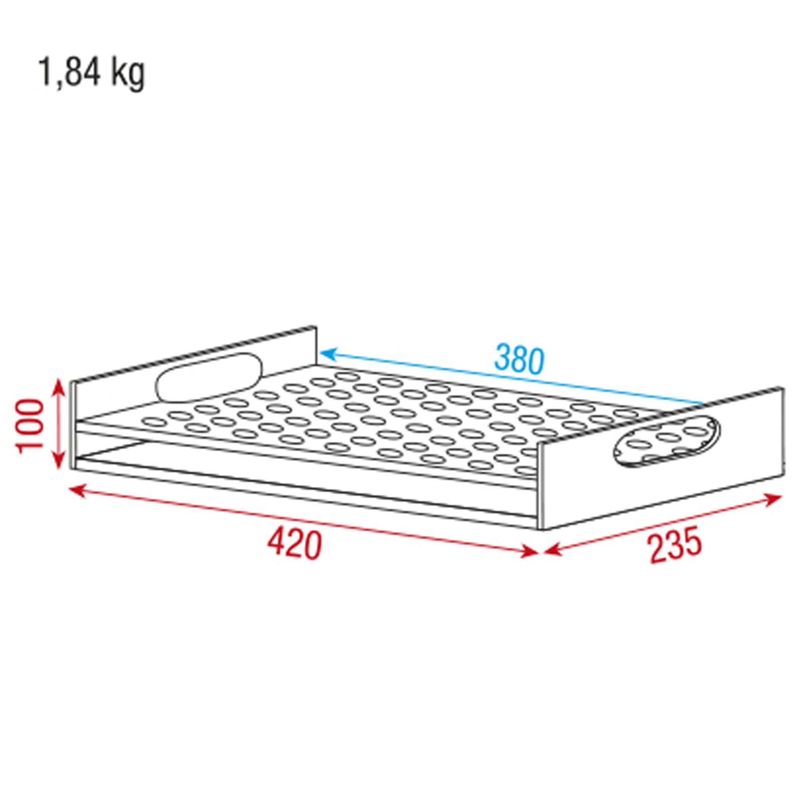 Extra Insert per 96 pin per Conical Adapter Case - Showgear D7364B
