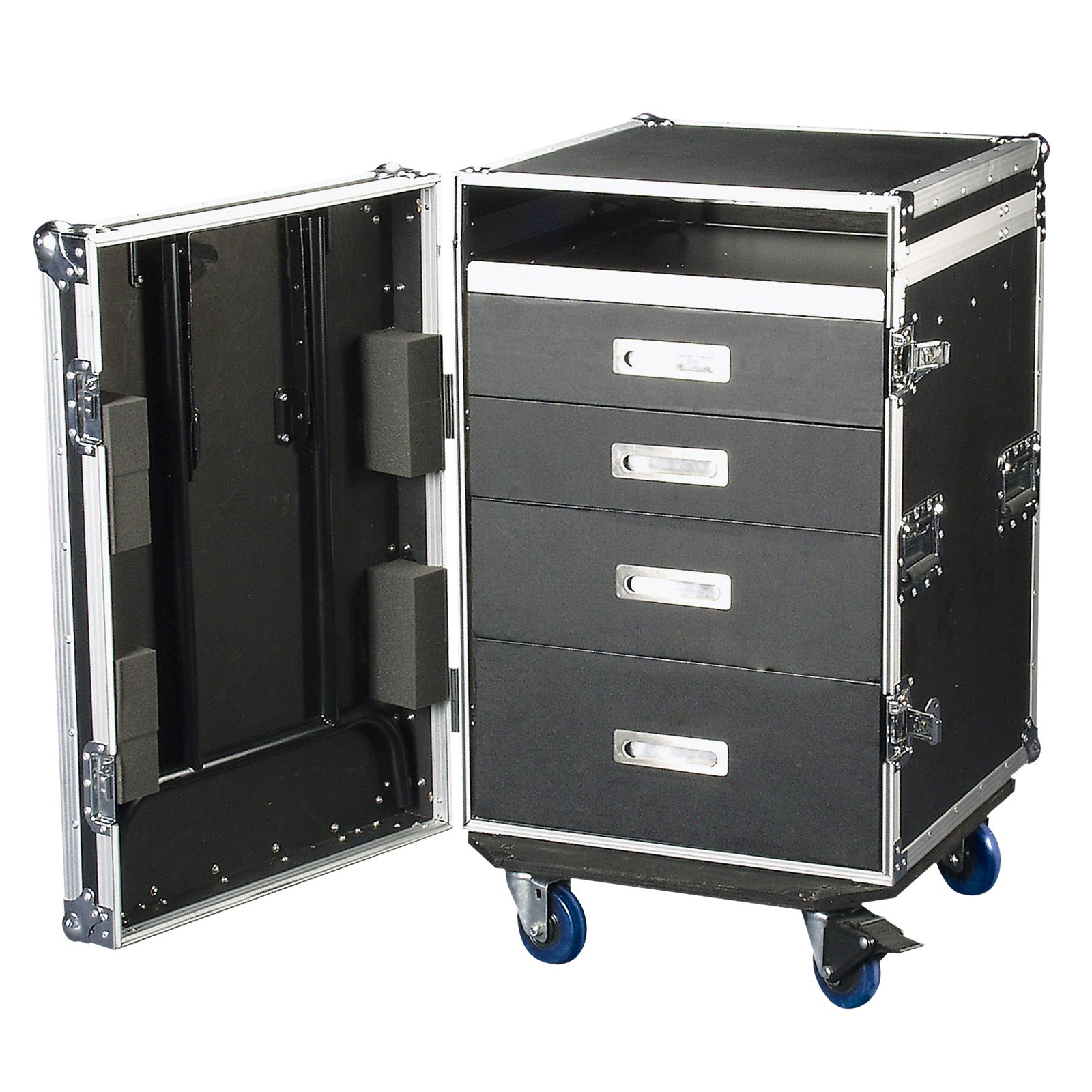 Drawer Case 12U + Work Surface Multi-purpose con Ruote - Showgear D7383B