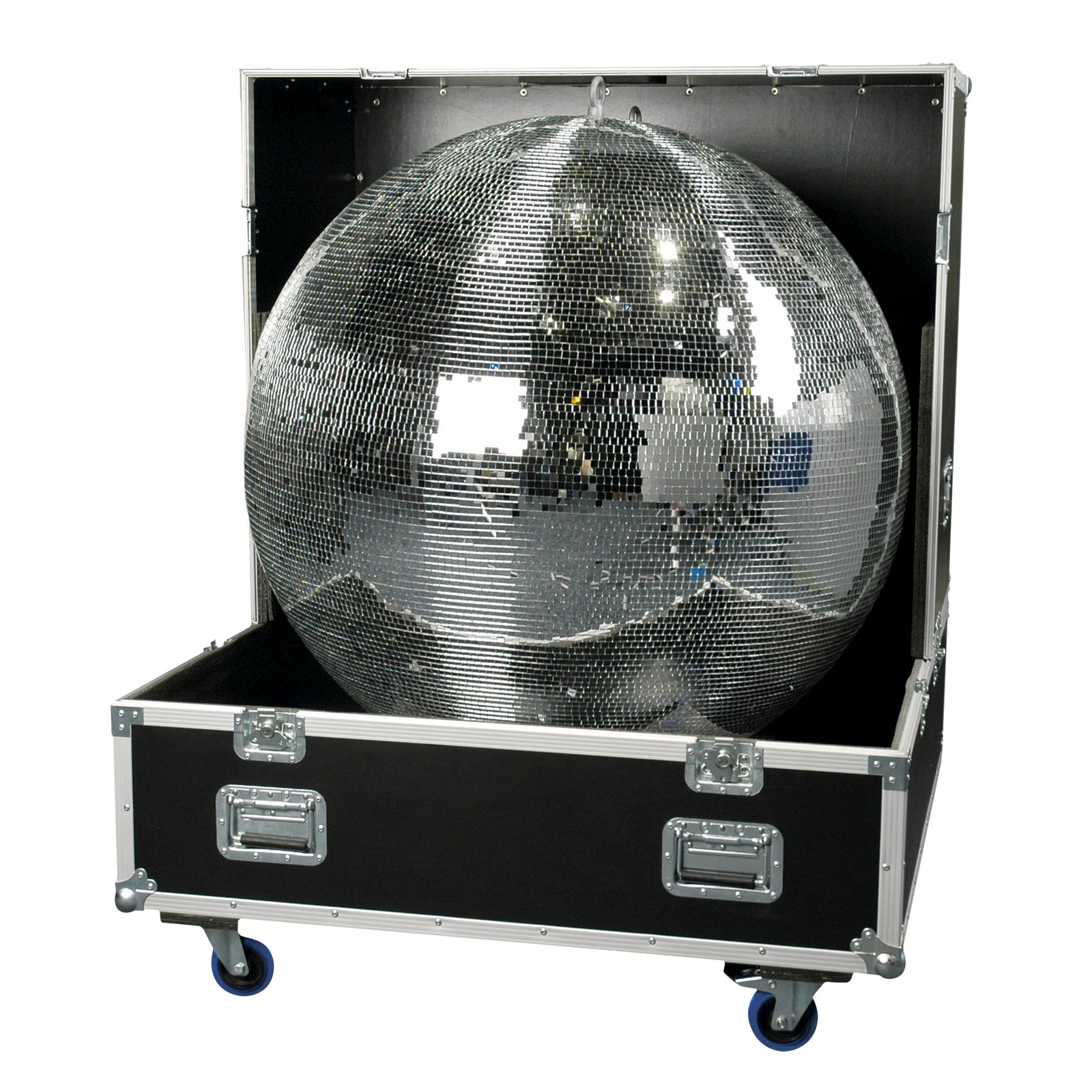 Flight case per palla a specchi 100 cm con ruote girevoli frenate e foam protettivo - Showgear D7443B