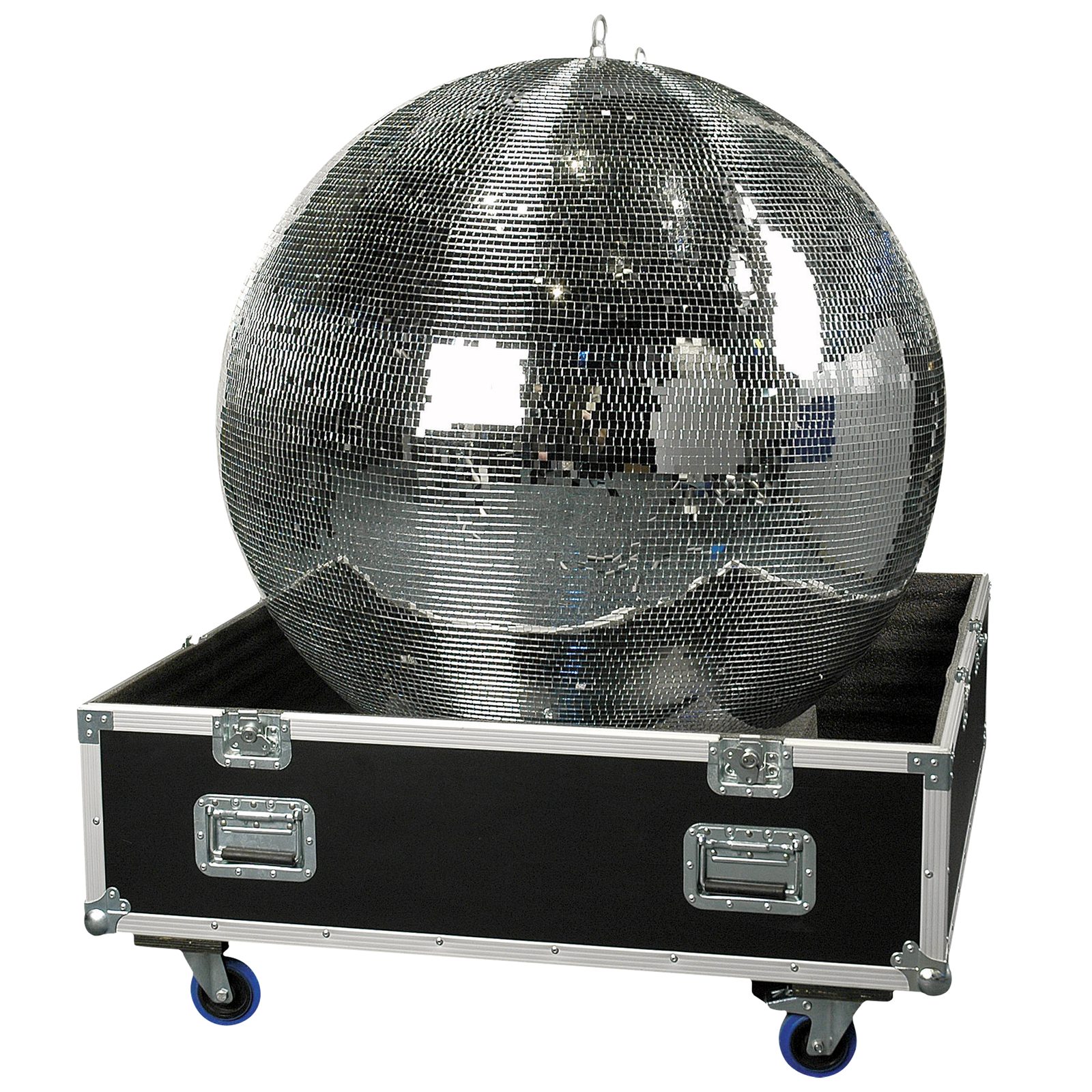Flight case per palla a specchi 100 cm con ruote girevoli frenate e foam protettivo - Showgear D7443B