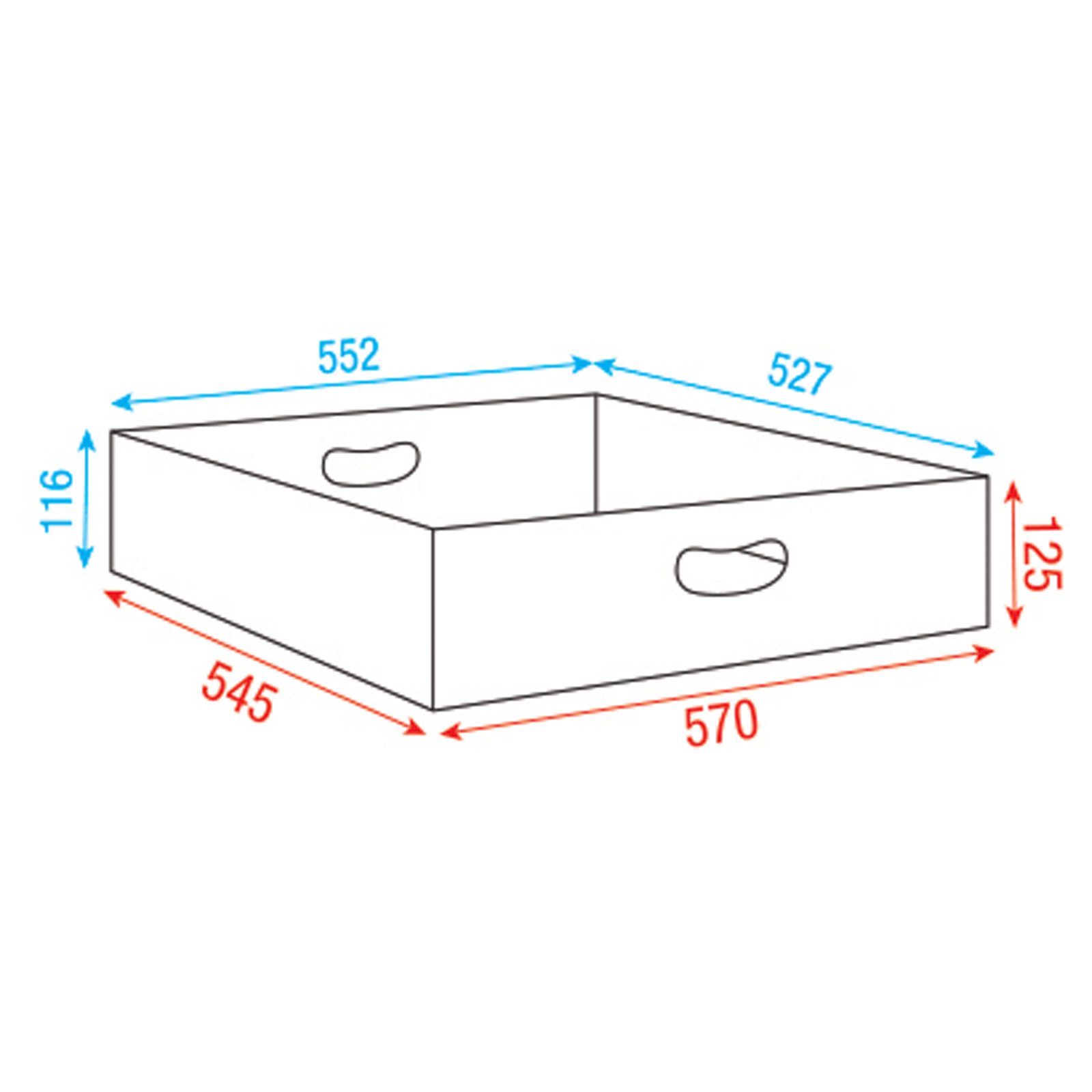 Insert superiore per Multiflex Case 80/120 Premium Line 57 cm - Showgear D7453