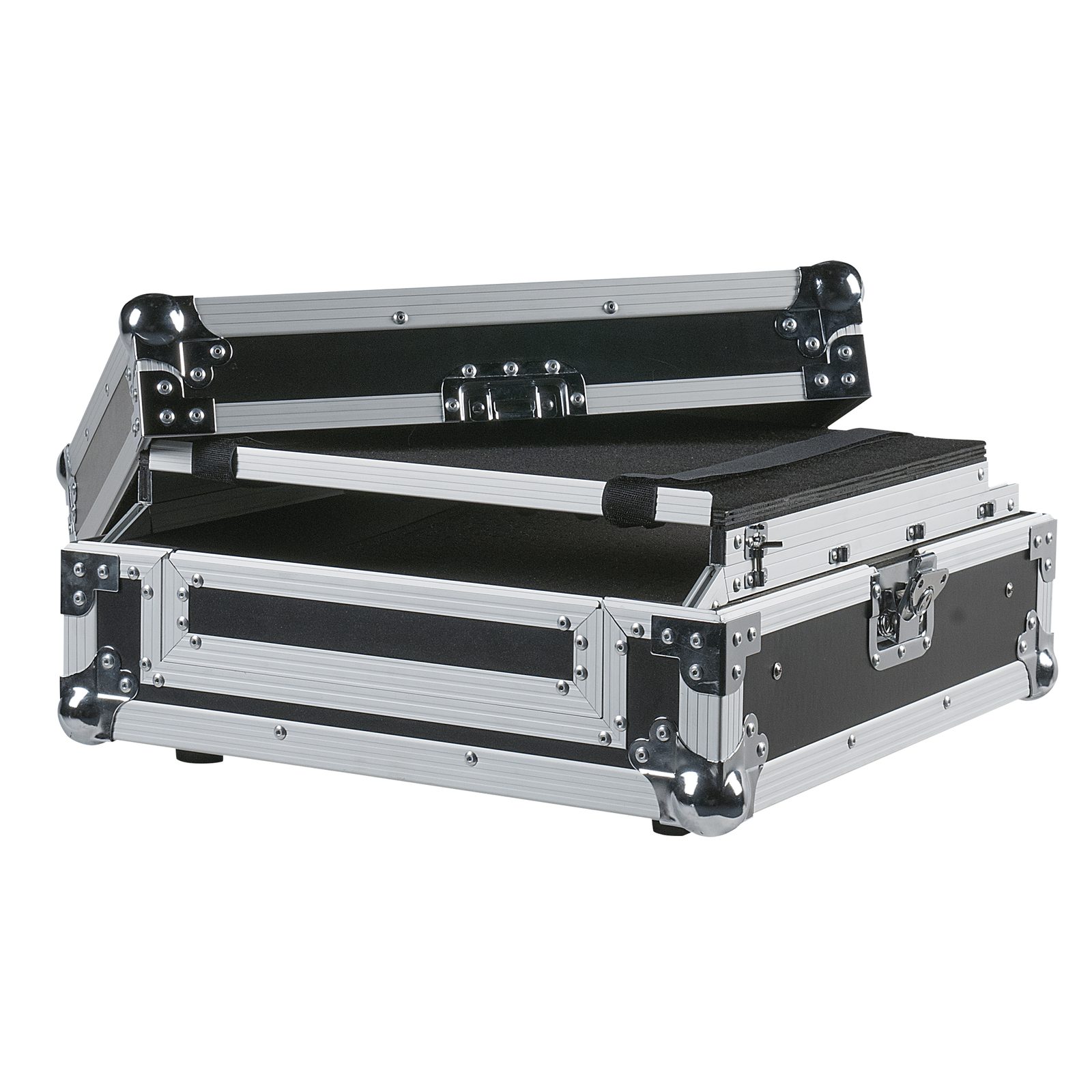 Flight case universale per DJ Control 2 canali con foam e feltro e velcro - Showgear D7467