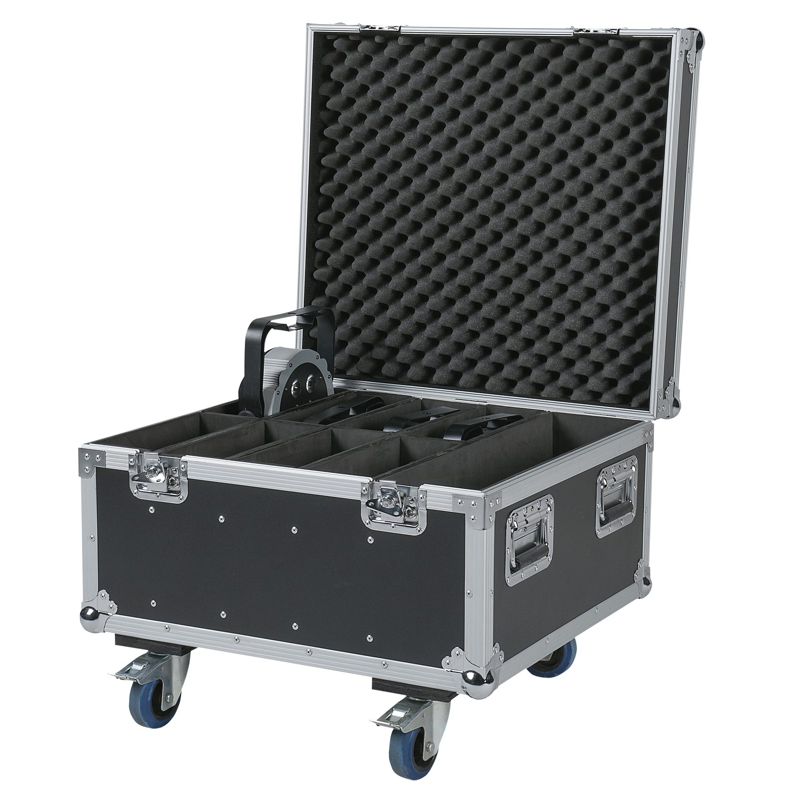Case per 8x Compact Par 7/18 con vano accessori - Showtec D7475