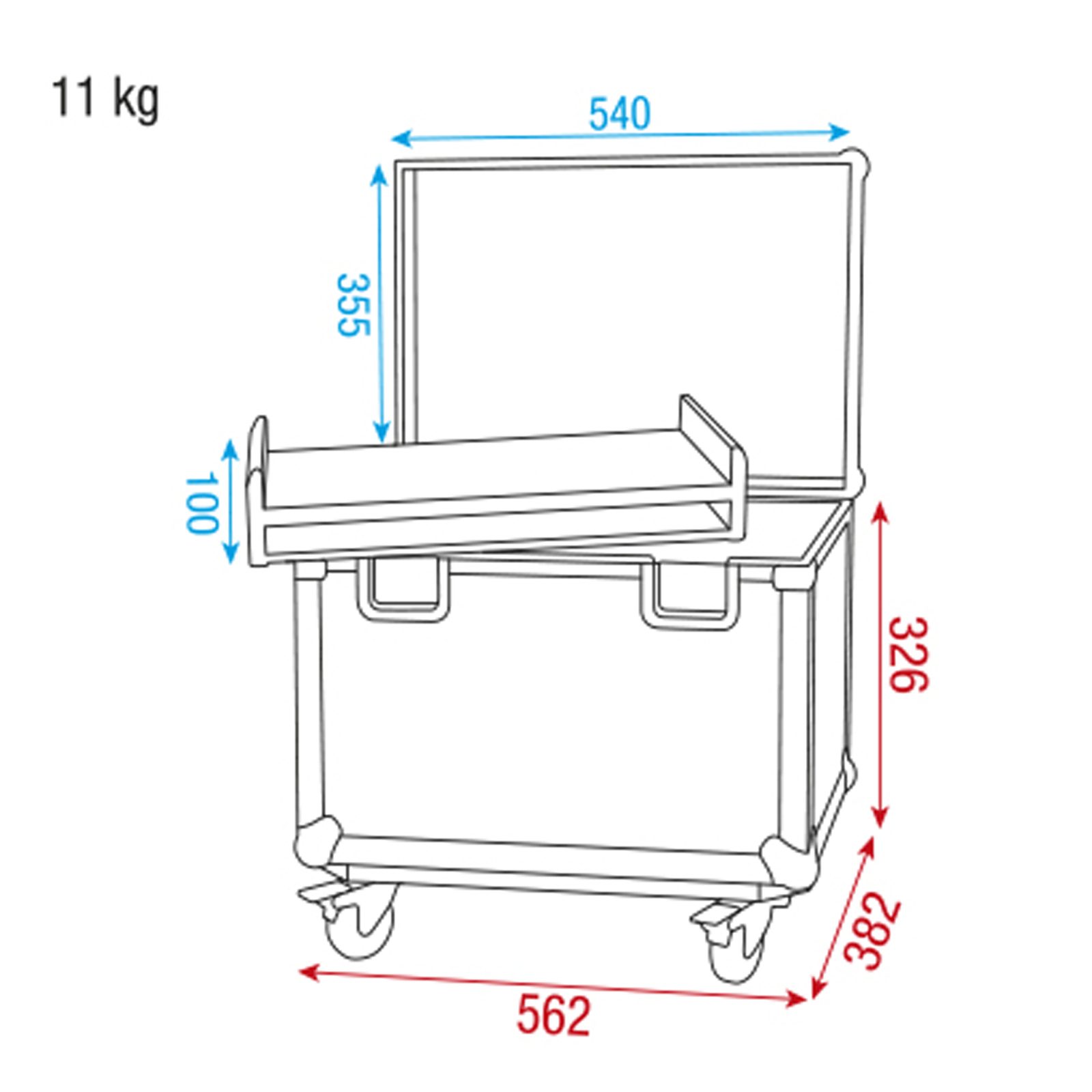 Case per adattatori conici II con inserto - Showgear D7524