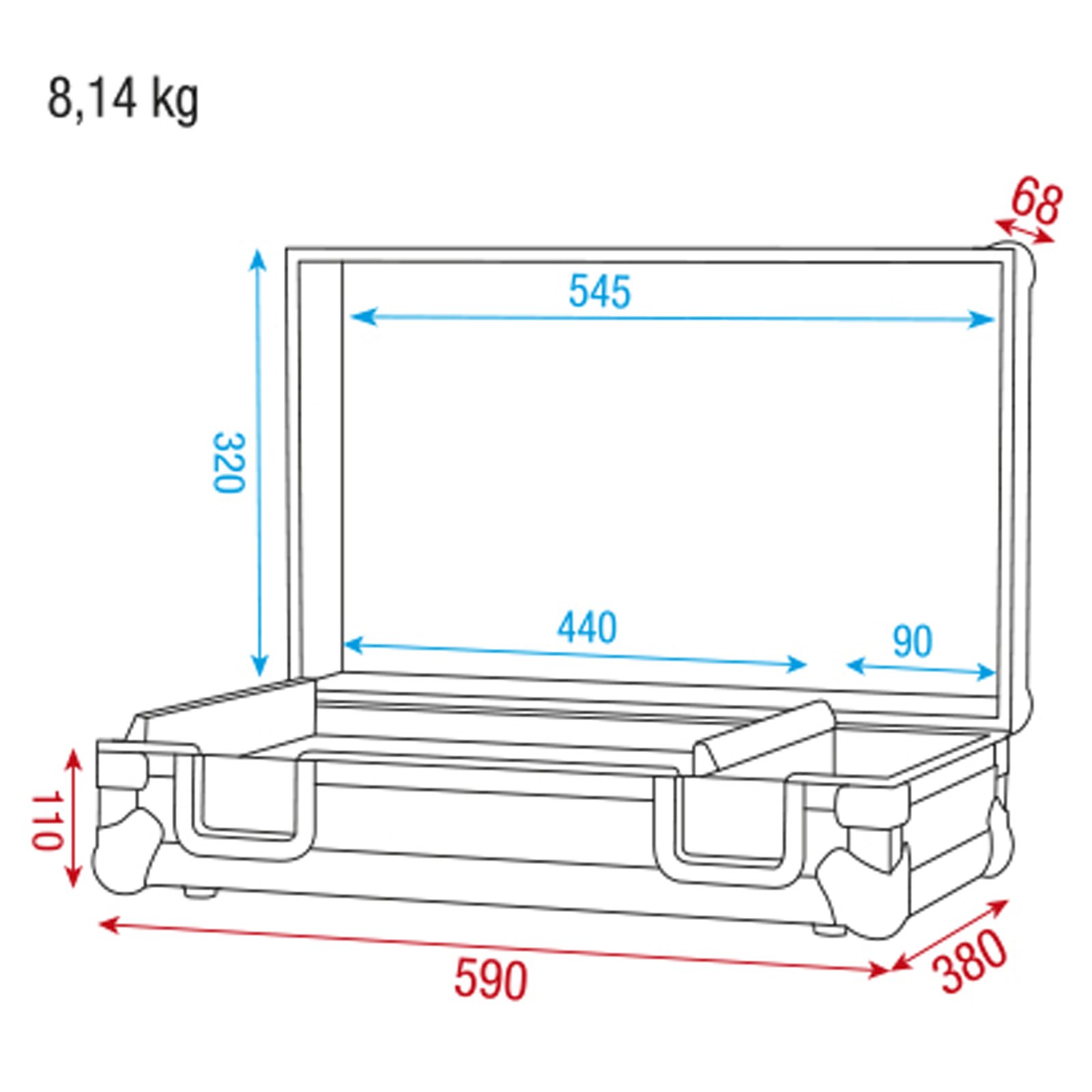 Case per adattatori conici III con inserto - Showgear D7525
