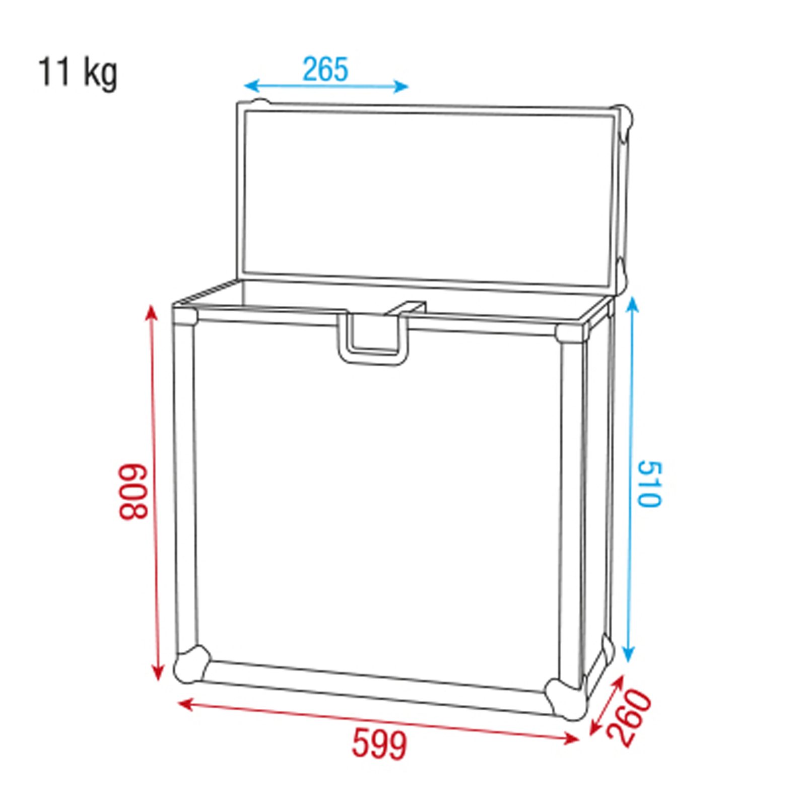 Case per 2 scanner con schiuma protettiva - Showgear D7526