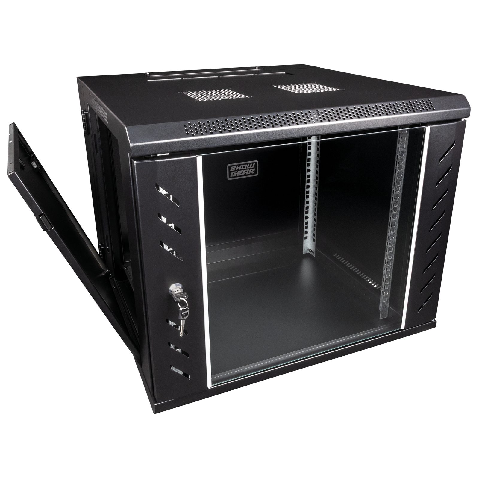 Rack a muro 9U 19" con porta in vetro - Showgear D7656
