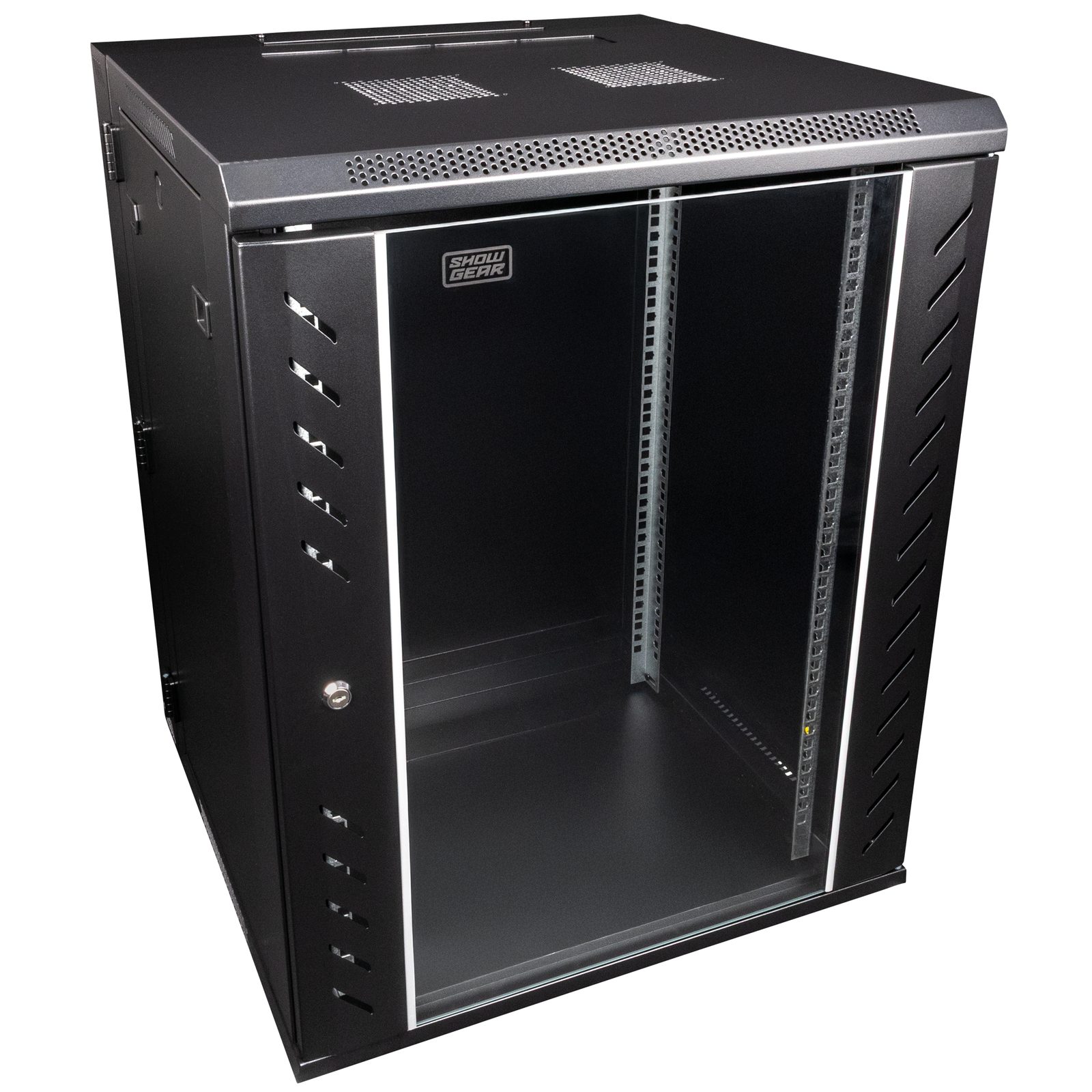 Rack a muro 15U 19" con porta in vetro - Showgear D7657