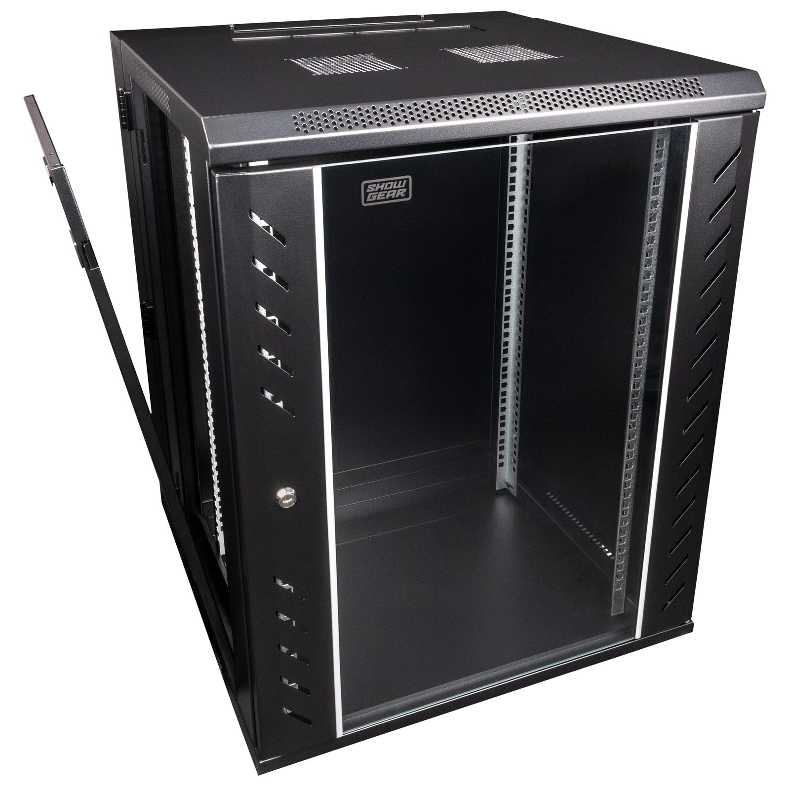 Rack a muro 15U 19" con porta in vetro - Showgear D7657
