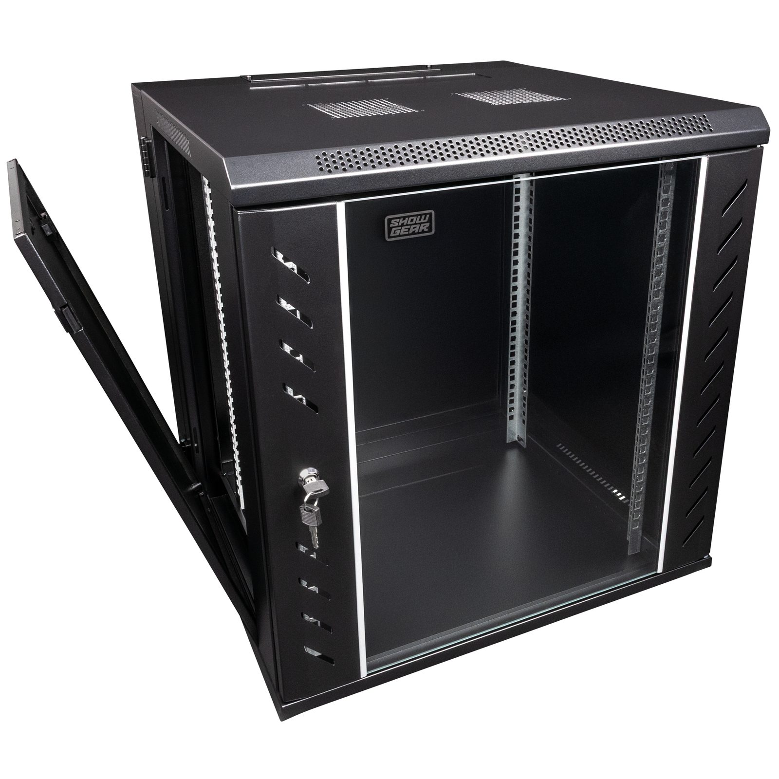 Rack a muro 12U 19" con porta in vetro - Showgear D7659