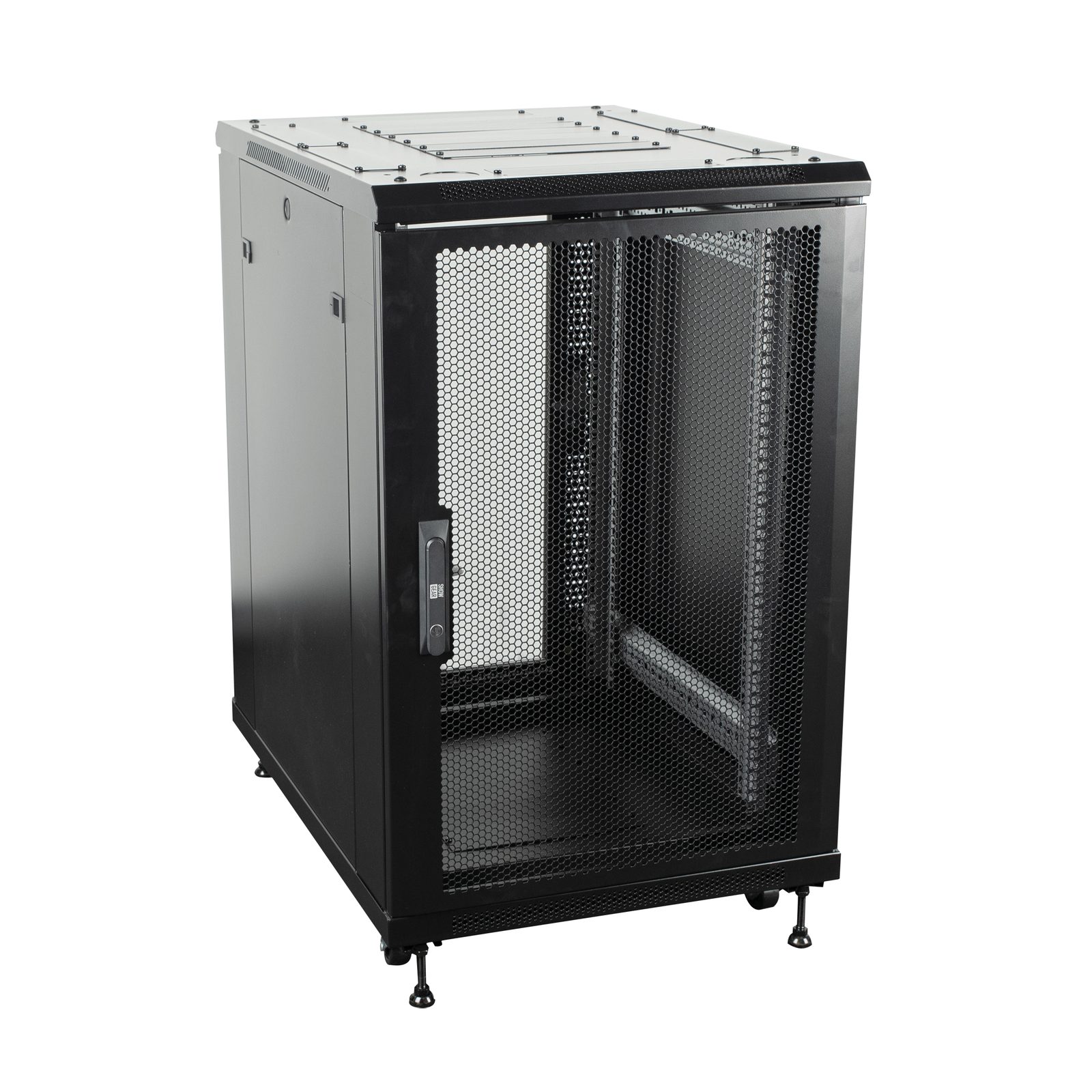 Armadio di rete 18U 19" con porta forata e ruote - Showgear D7670