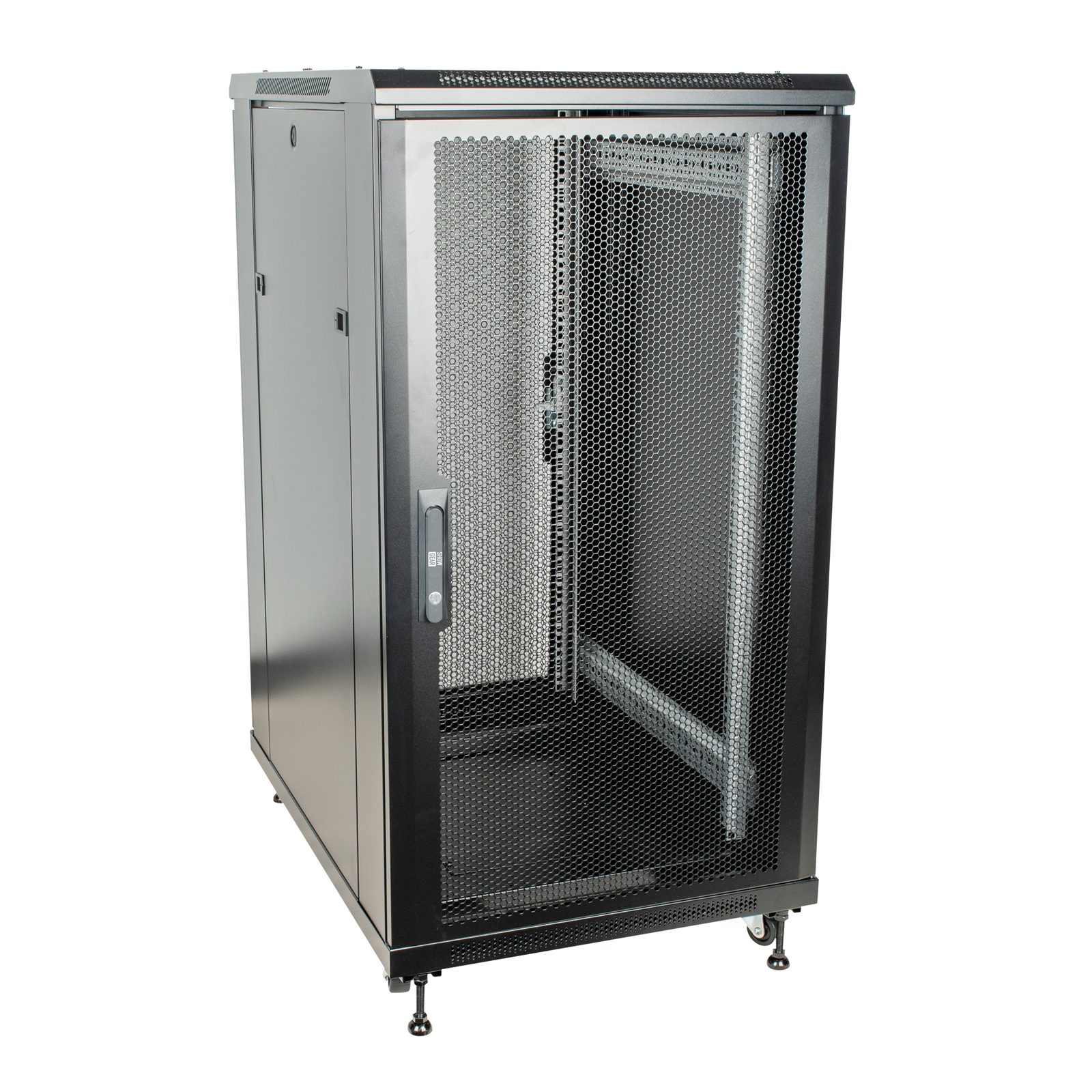 Armadio di rete 22U 19" con porta forata e ruote - Showgear D7671