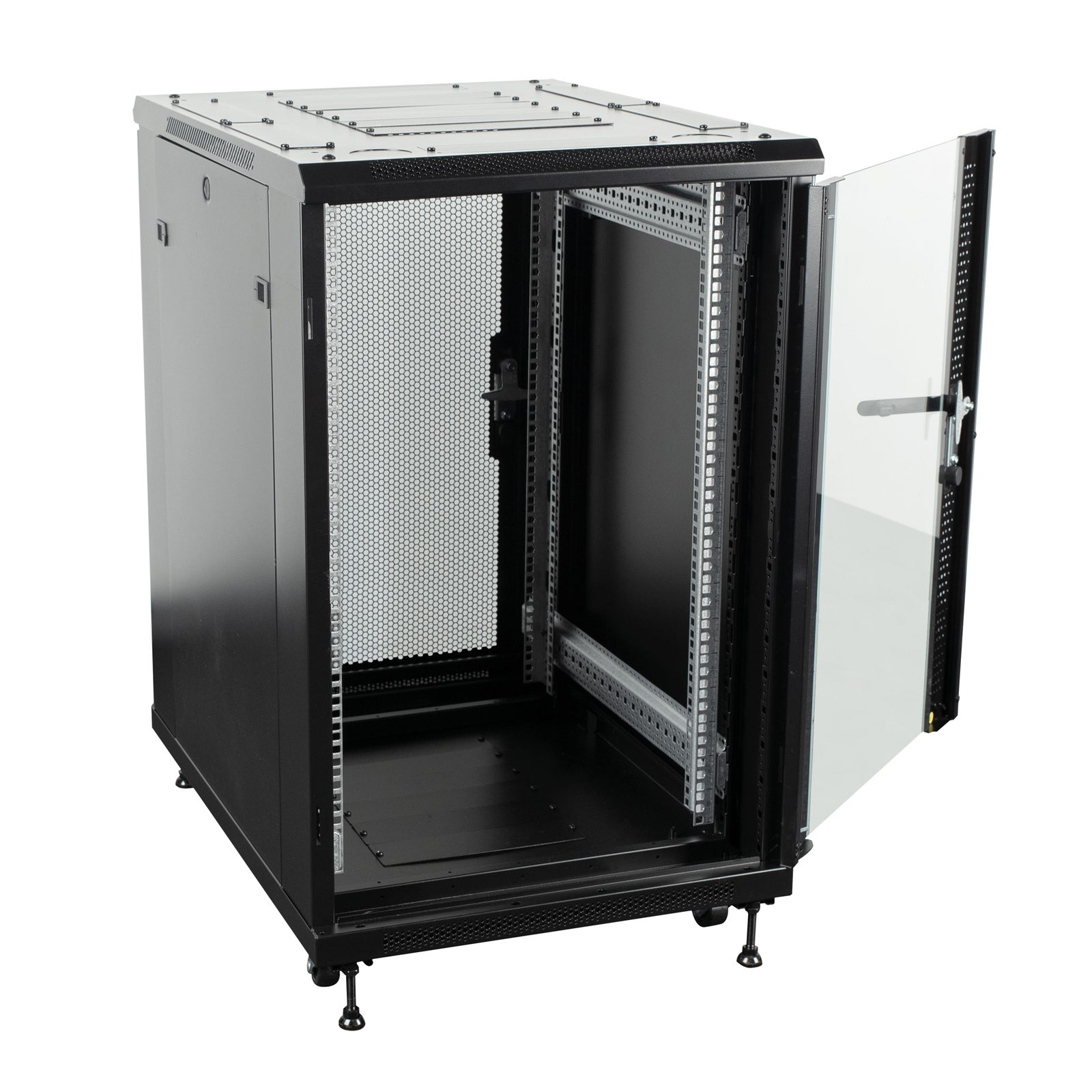 Armadio di rete 19" 18U con porta in vetro - Showgear D7674