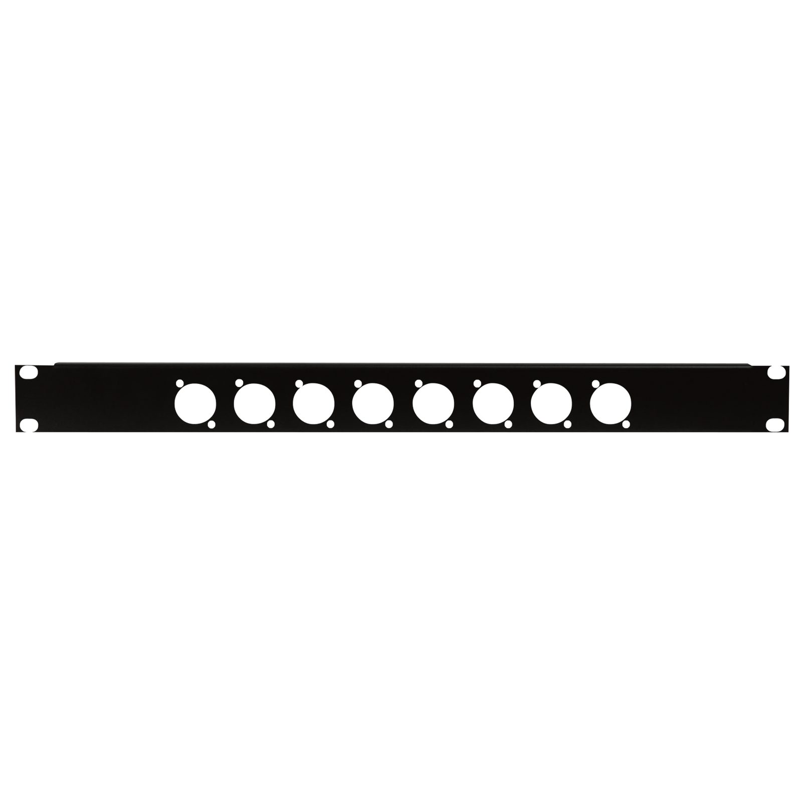 Pannello connettori 19" 1U per 8 XLR (D-Size) - Showgear D7811