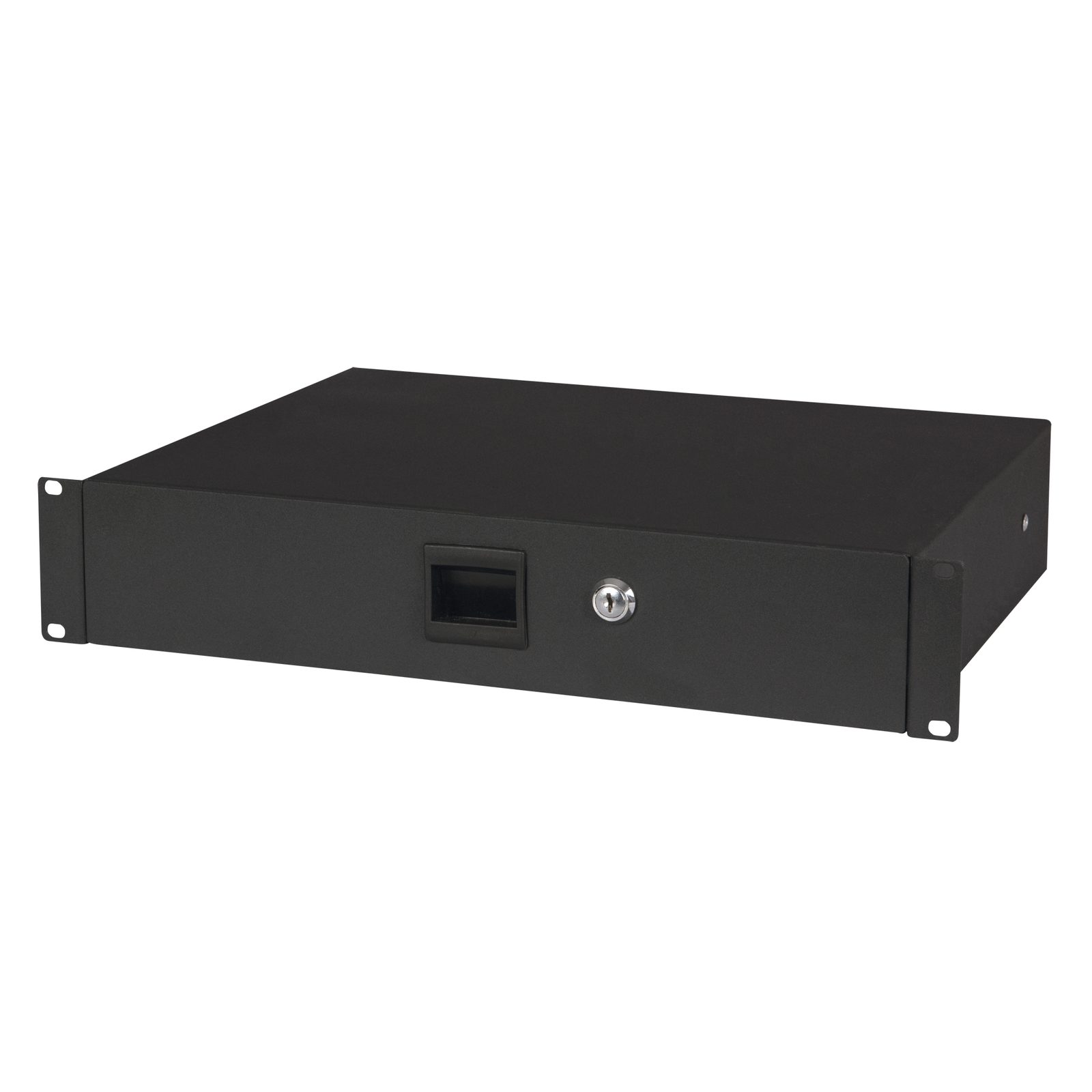 Cassetto 19" con serratura 2U nero - Showgear D7841
