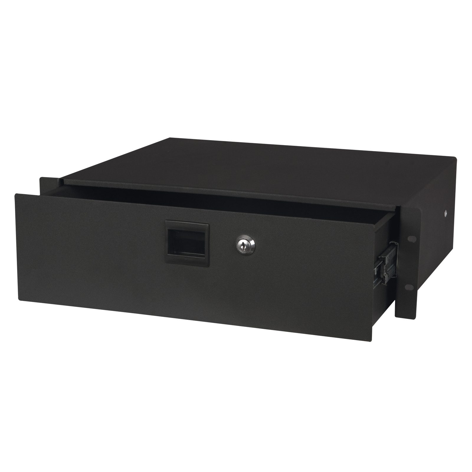 Cassetto 19" con serratura 3U nero - Showgear D7842
