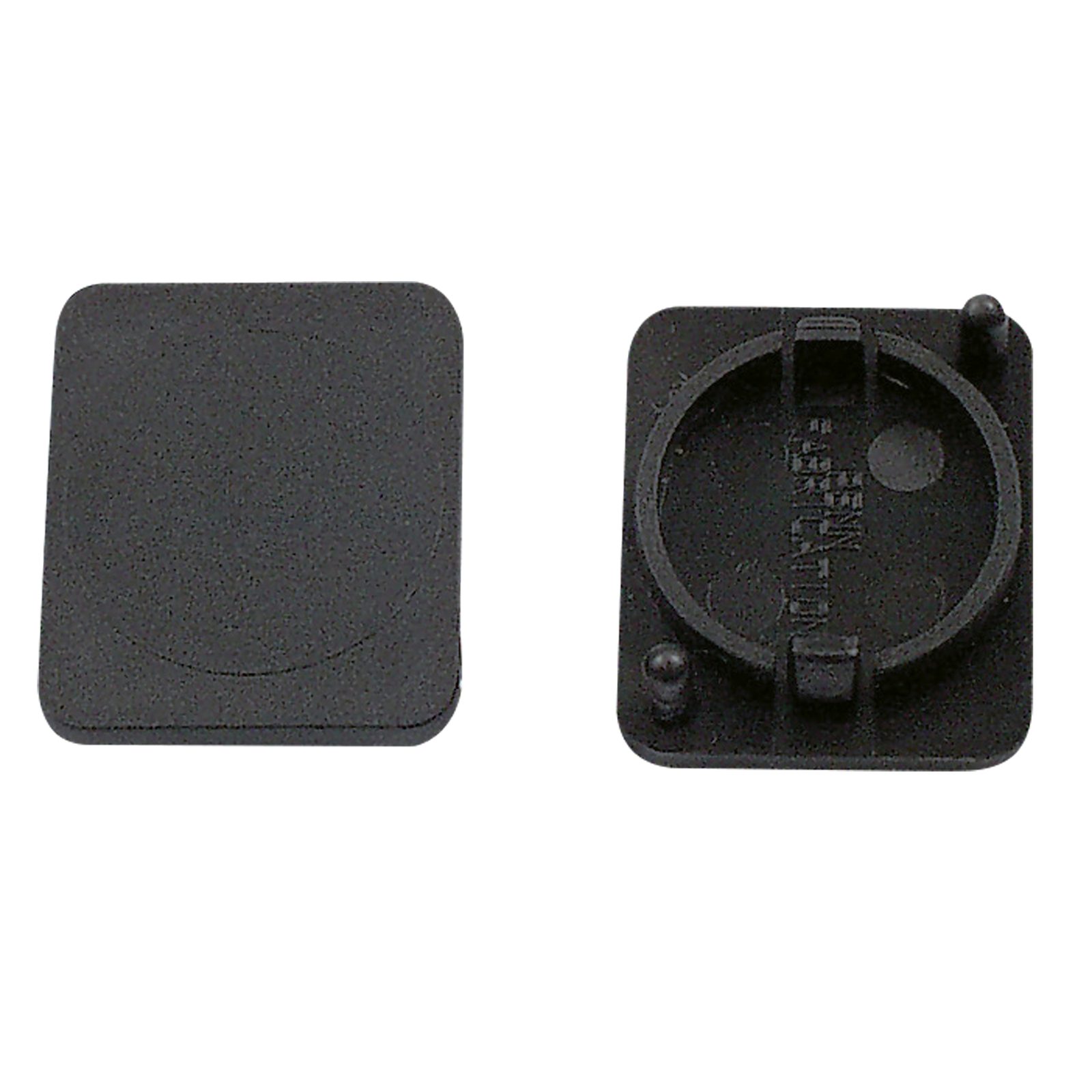 Piastra copertura foro D nero plastica 30x25x1mm - Showgear D7881
