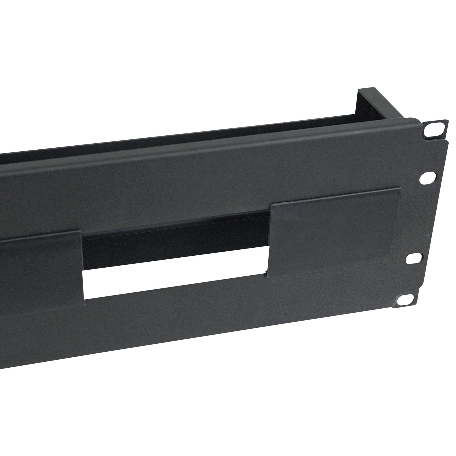 Scatola montaggio switch 19" 3U nero metallo 133.35x482.6mm spess2mm - Showgear D7889