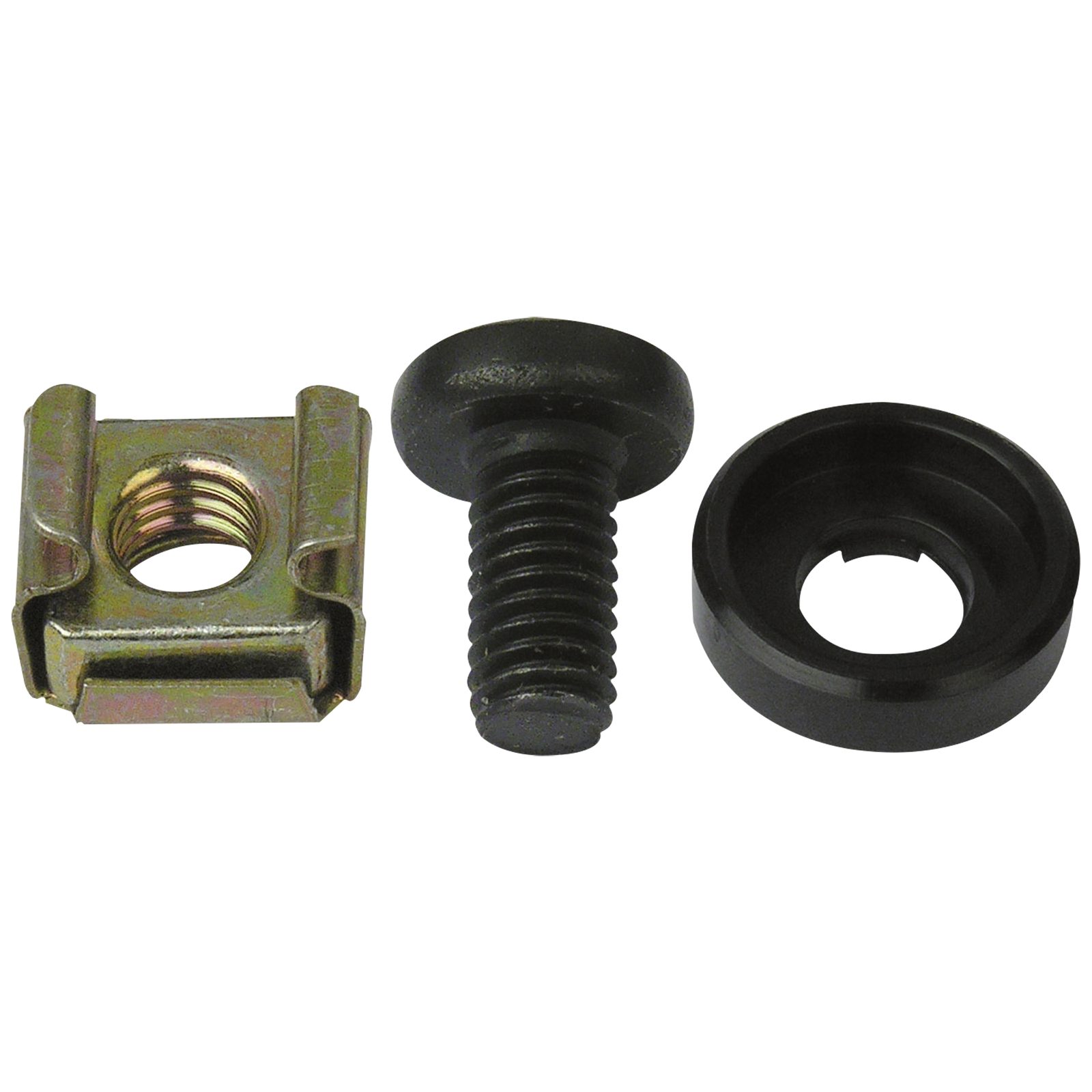 Set montaggio 10x vite con dado e anello protezione nero - Showgear D8010