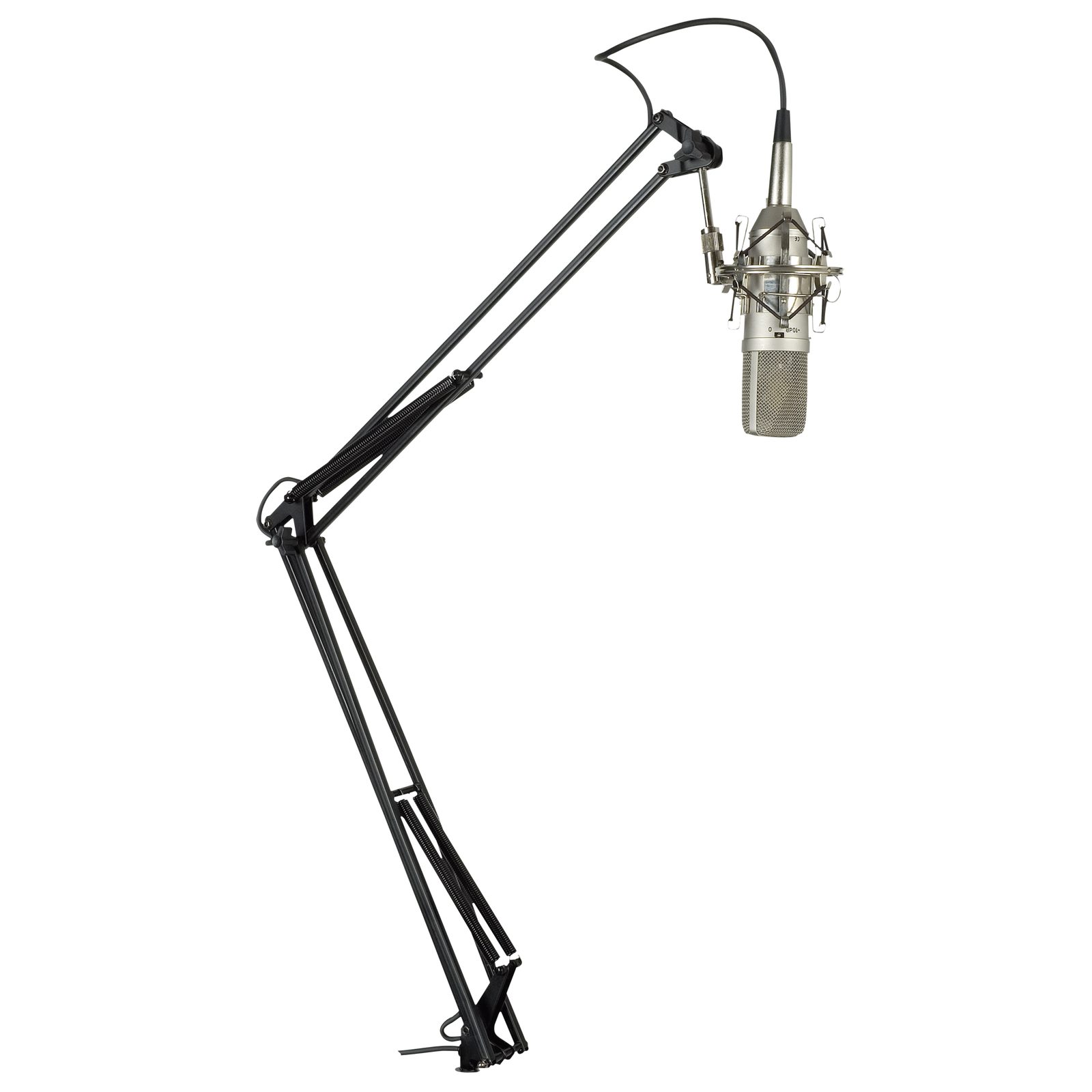Supporto broadcast per microfono nero - Showgear D8110
