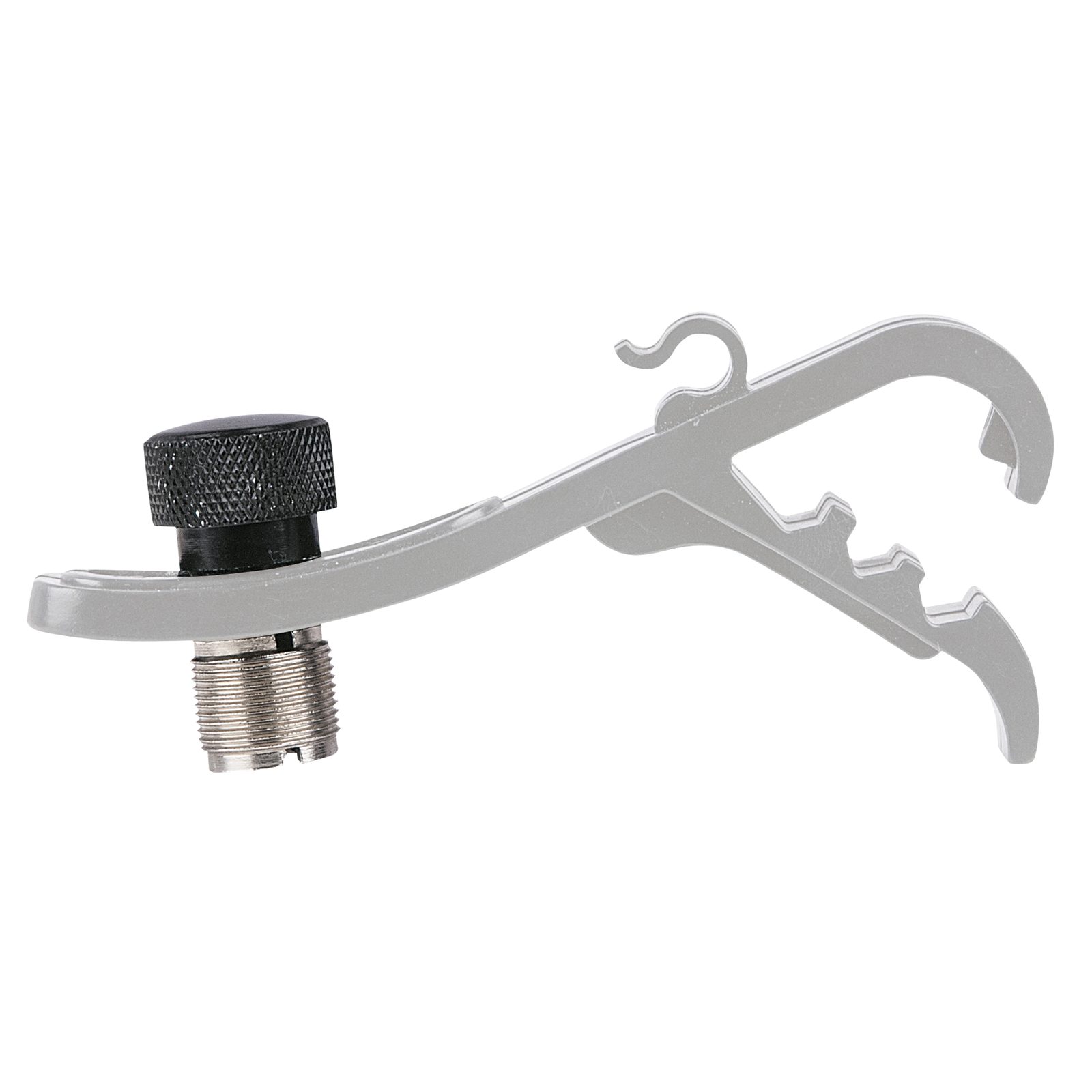 Manopola filettata adattatore 3/8 nera - Showgear D8954