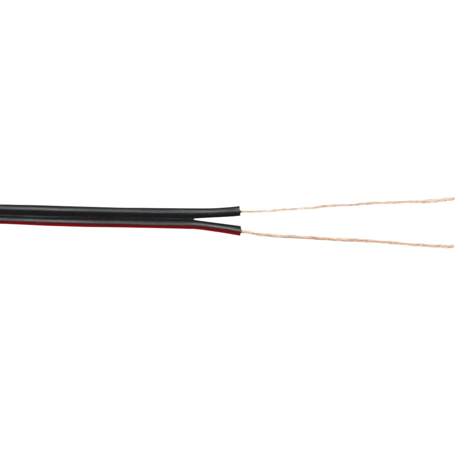 Cavo altoparlante 2x0.75 mm² 100m su bobina nero/rosso - DAP D9101