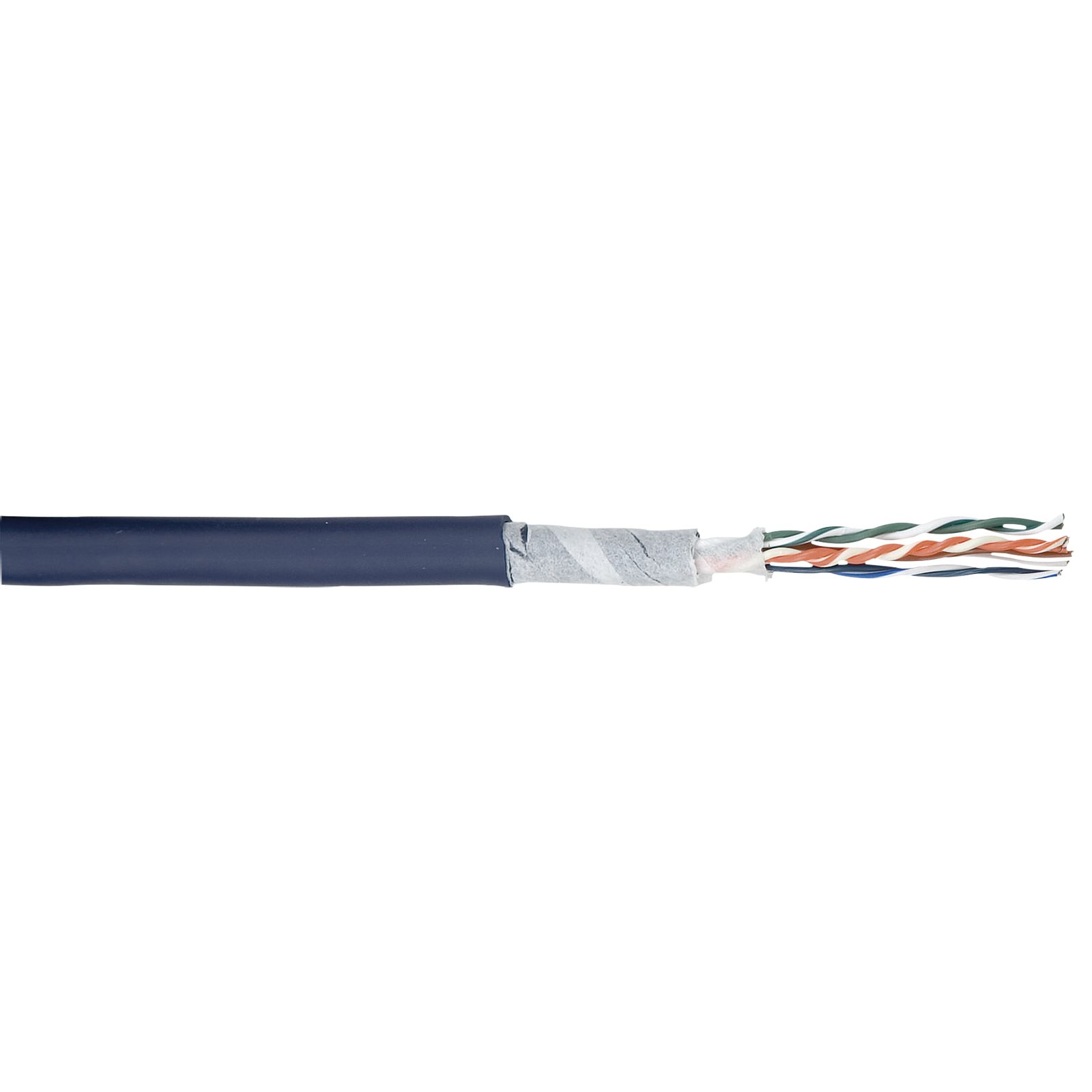 Cavo Cat5 flessibile 100m su bobina blu scuro - DAP D9410