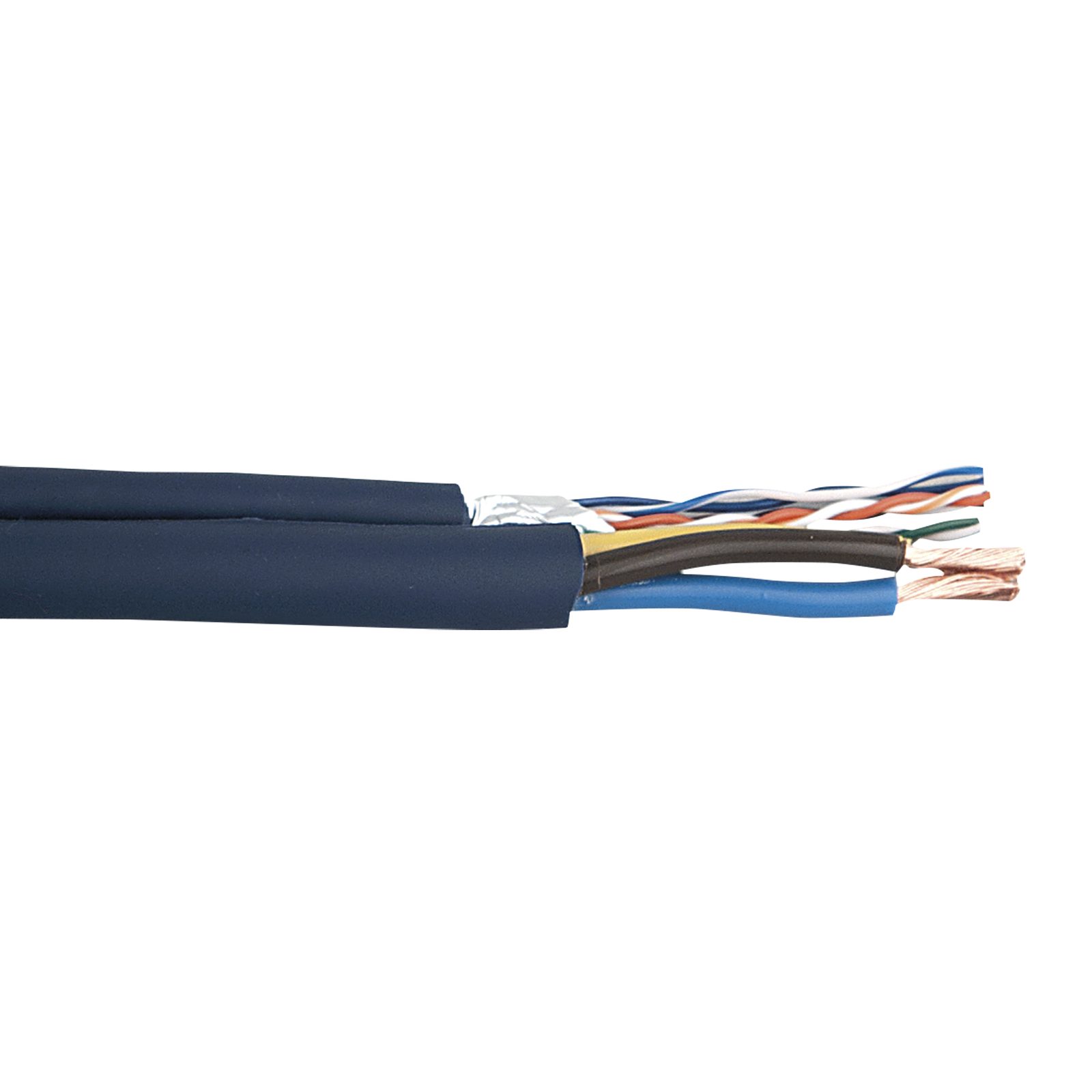Cavo Cat5 + alimentazione 3x1.5mm² 100m su bobina blu - DAP D9412