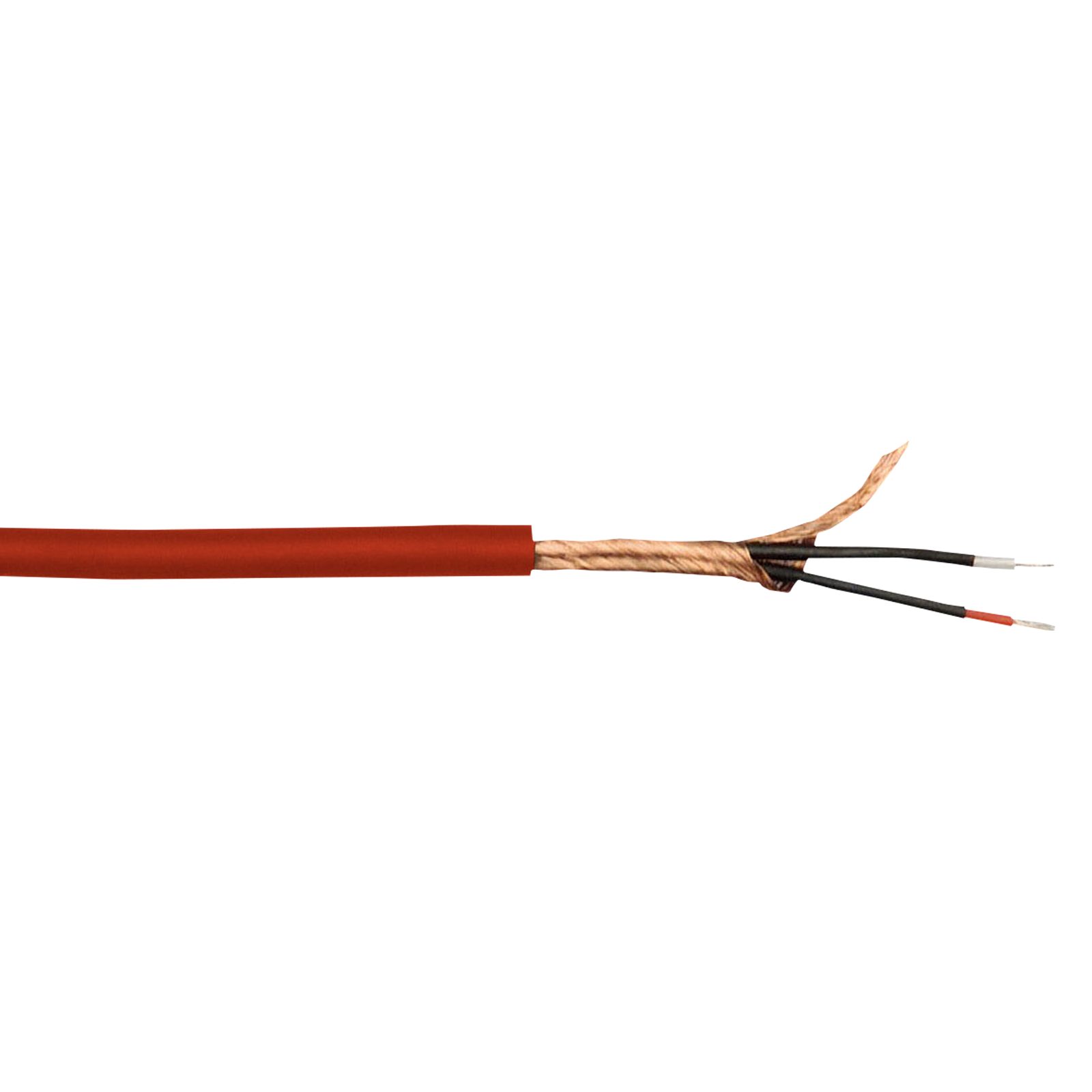 Cavo microfonico doppio isolamento 100 m su bobina Rosso - DAP D9432R