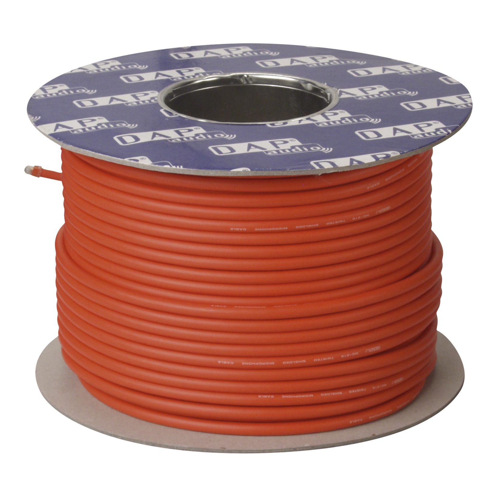 Cavo microfonico doppio isolamento 100 m su bobina Rosso - DAP D9432R