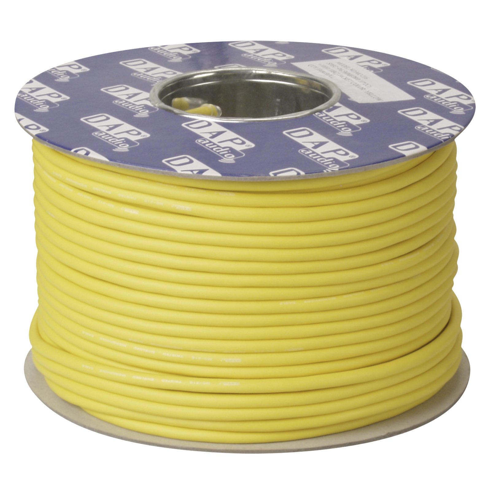 Cavo microfonico doppio isolamento 100 m su bobina Giallo - DAP D9432Y