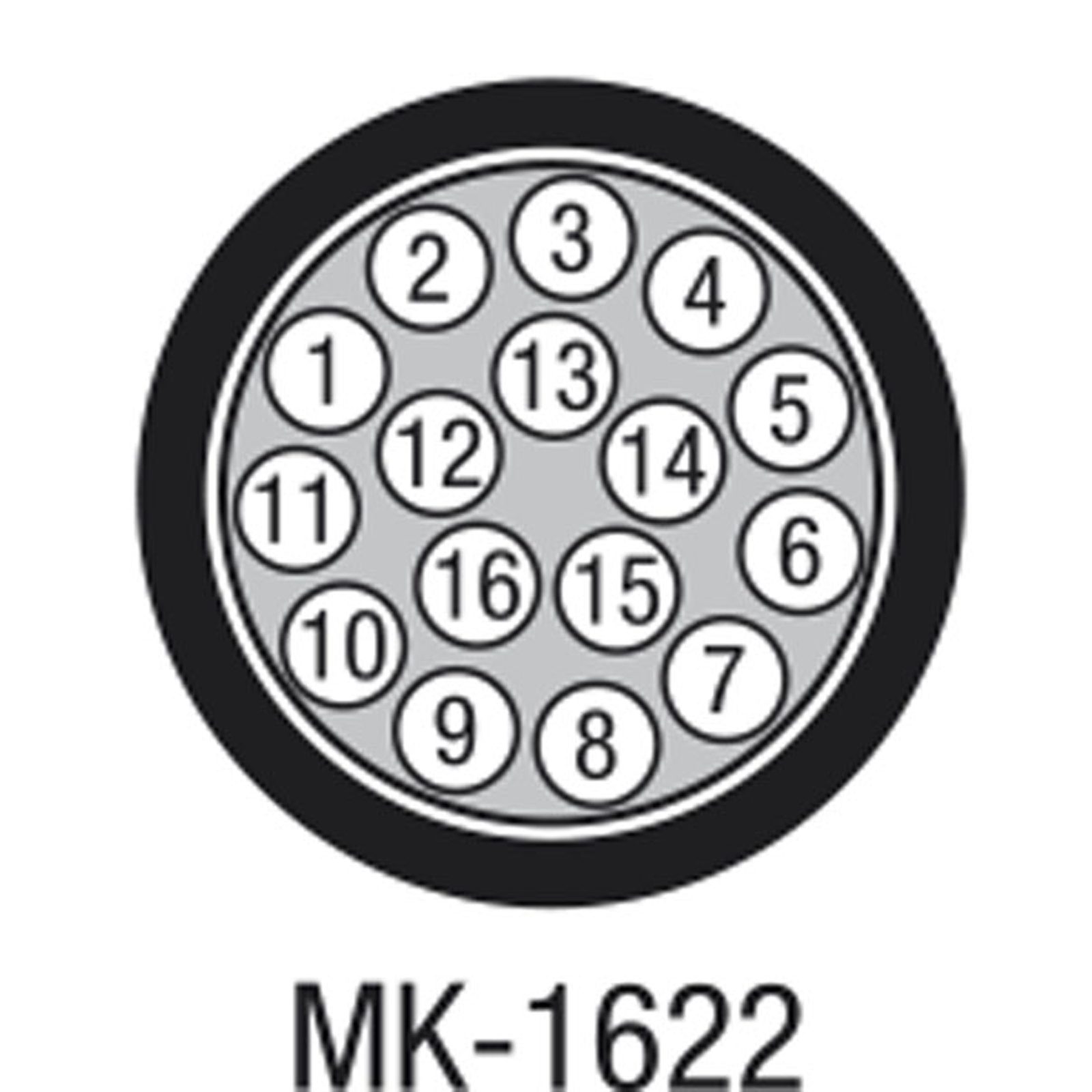 Multicoppia audio MK-1622 Dark Blue 18.5 mm - DAP D9444