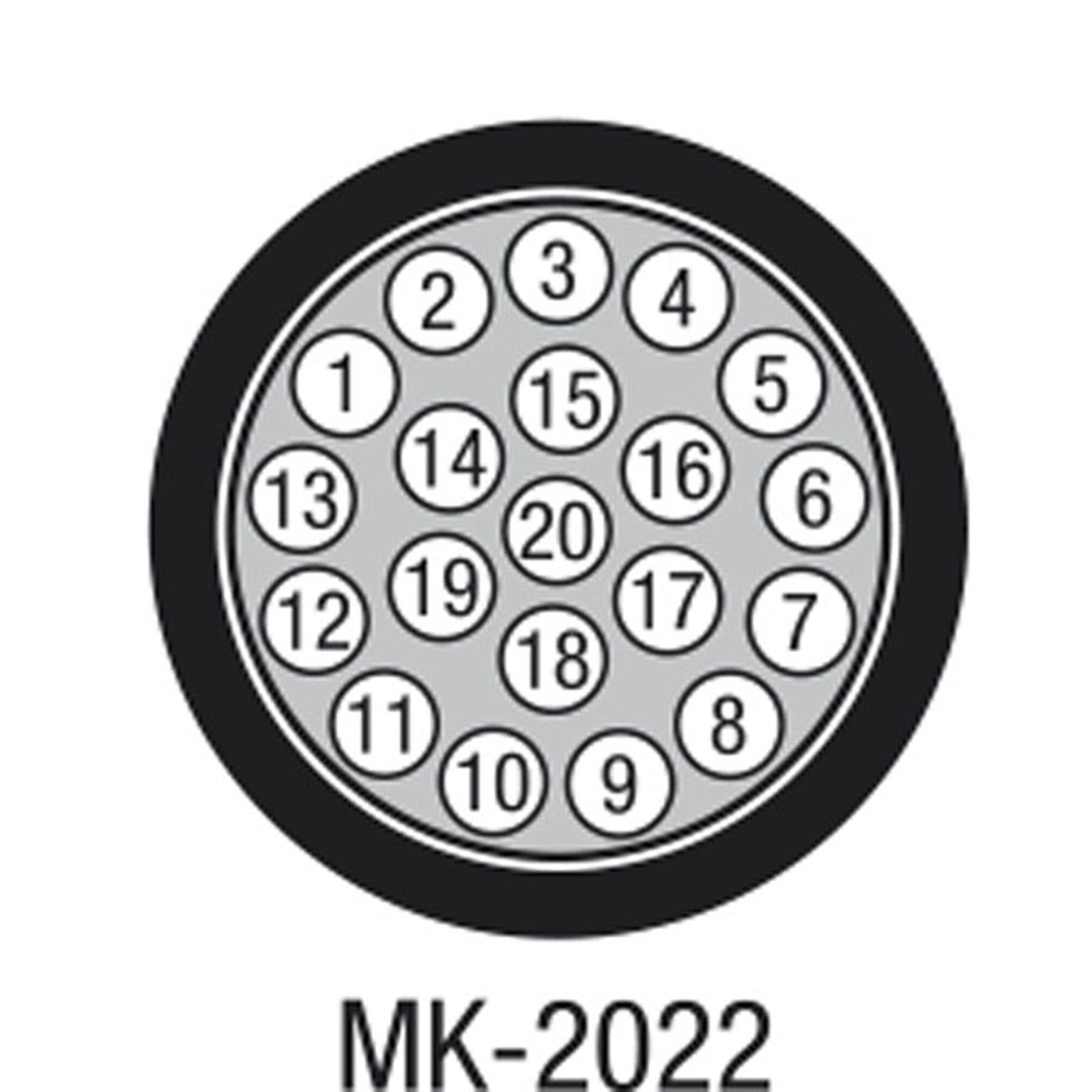 Multicoppia audio MK-2022 Dark Blue 20 mm - DAP D9445