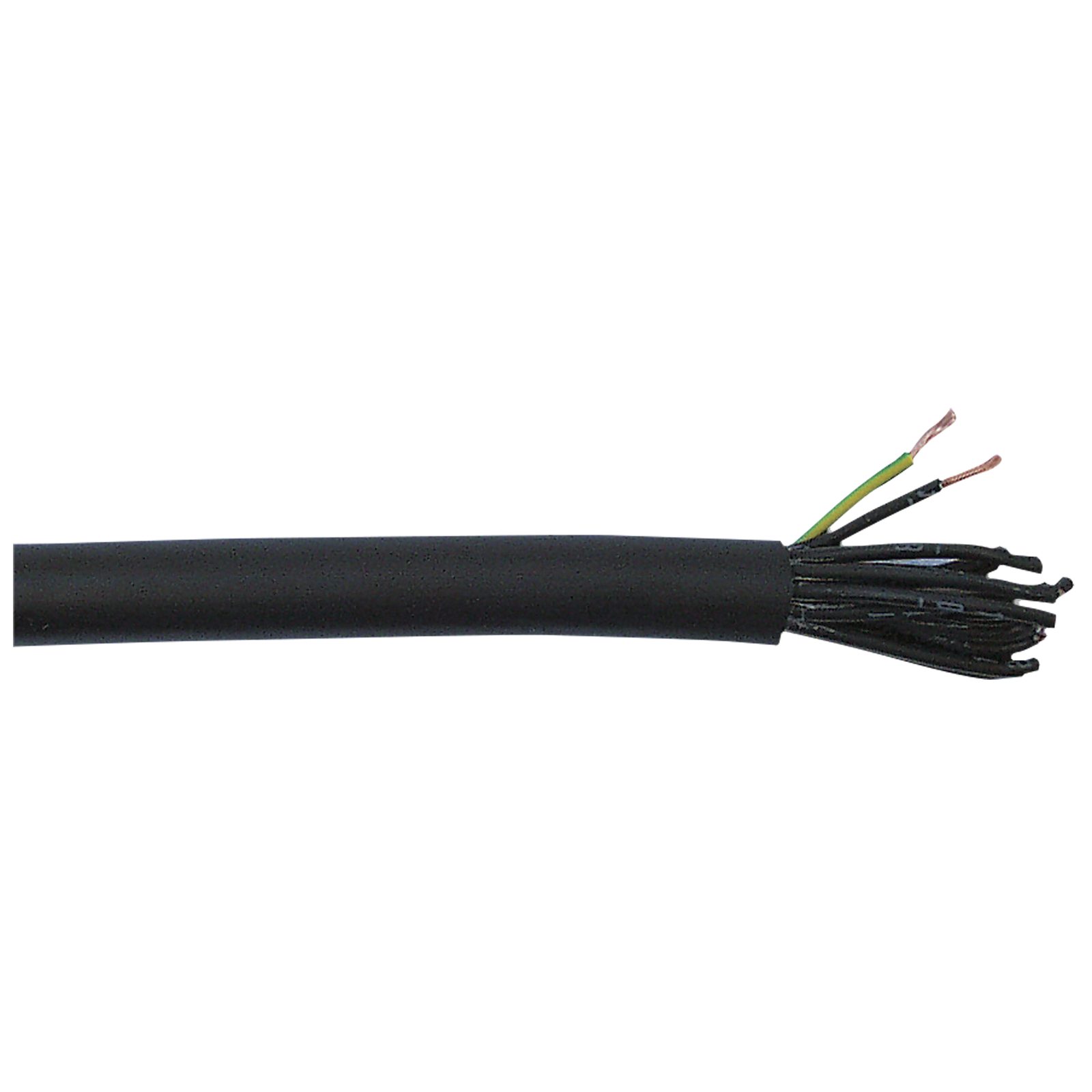 Multicavo alimentazione 240V 1.5mm² 1m 18 conduttori nero su rocchetto - DAP D9493