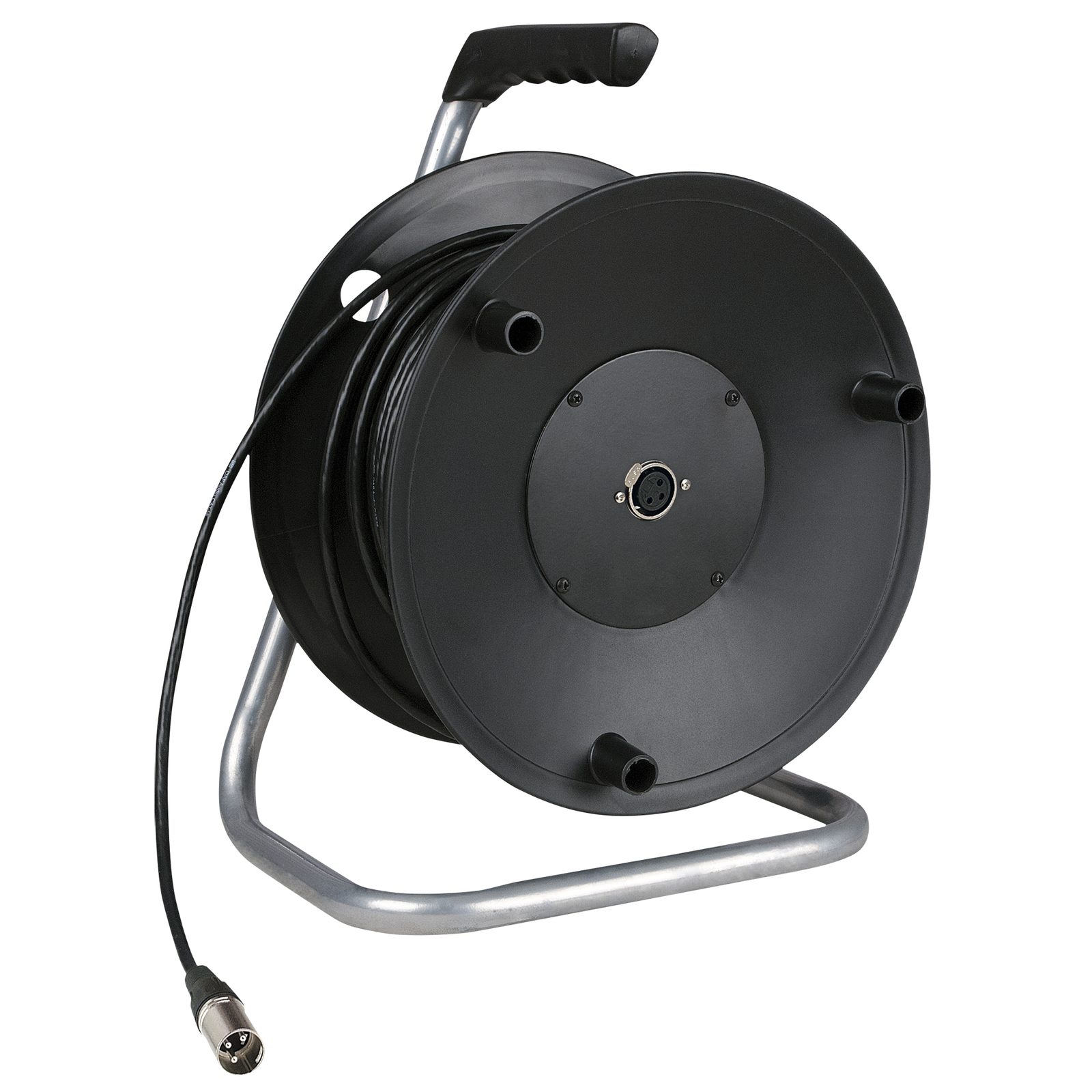 Tamburo con cavo microfonico XLR 3P 50m nero - DAP D954050