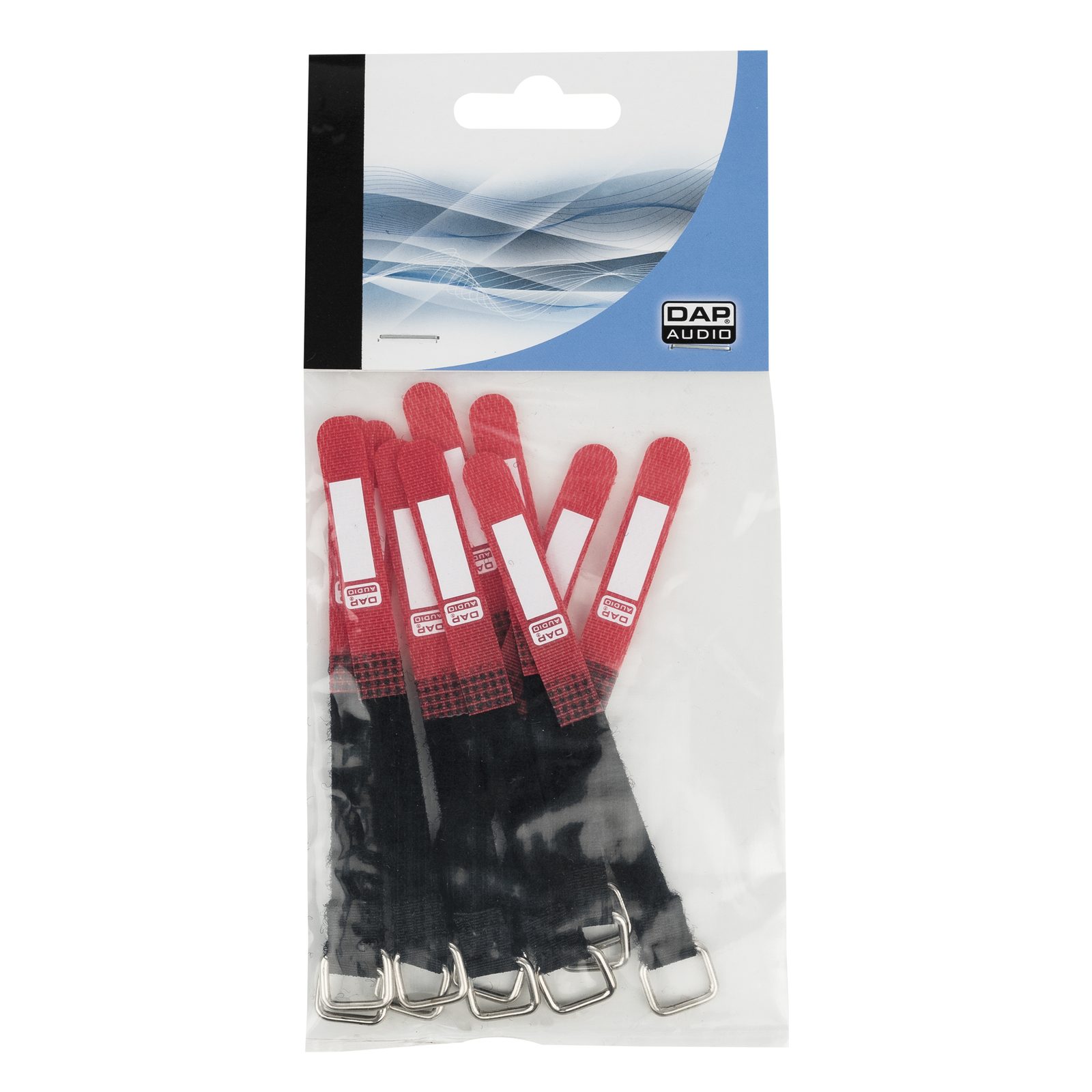 Gancio con chiusura rapida 120 x 10 mm rosso - Set da 10 - Showgear D9580R