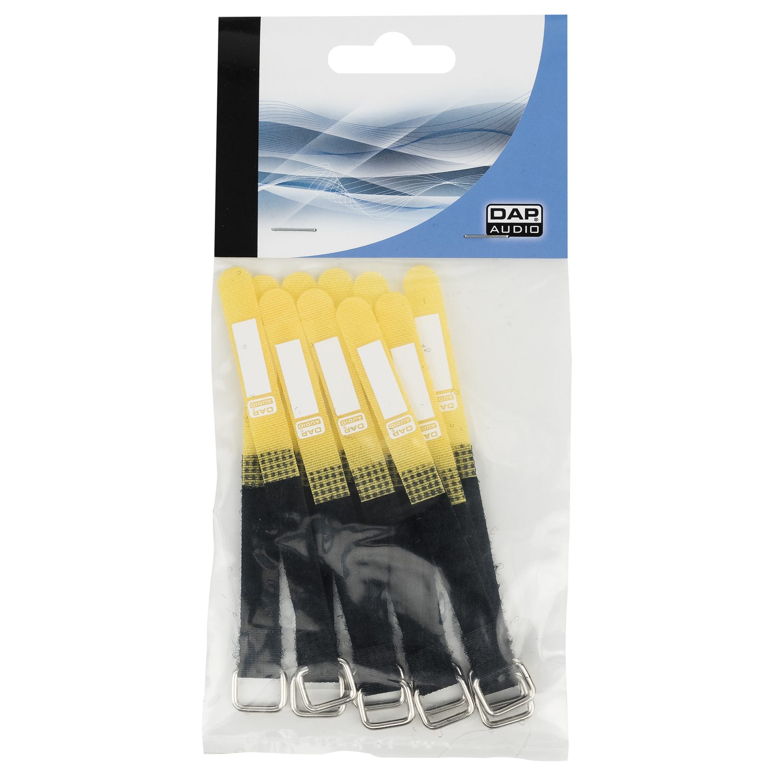 Gancio con chiusura rapida 120 x 10 mm giallo - Set da 10 - Showgear D9580Y