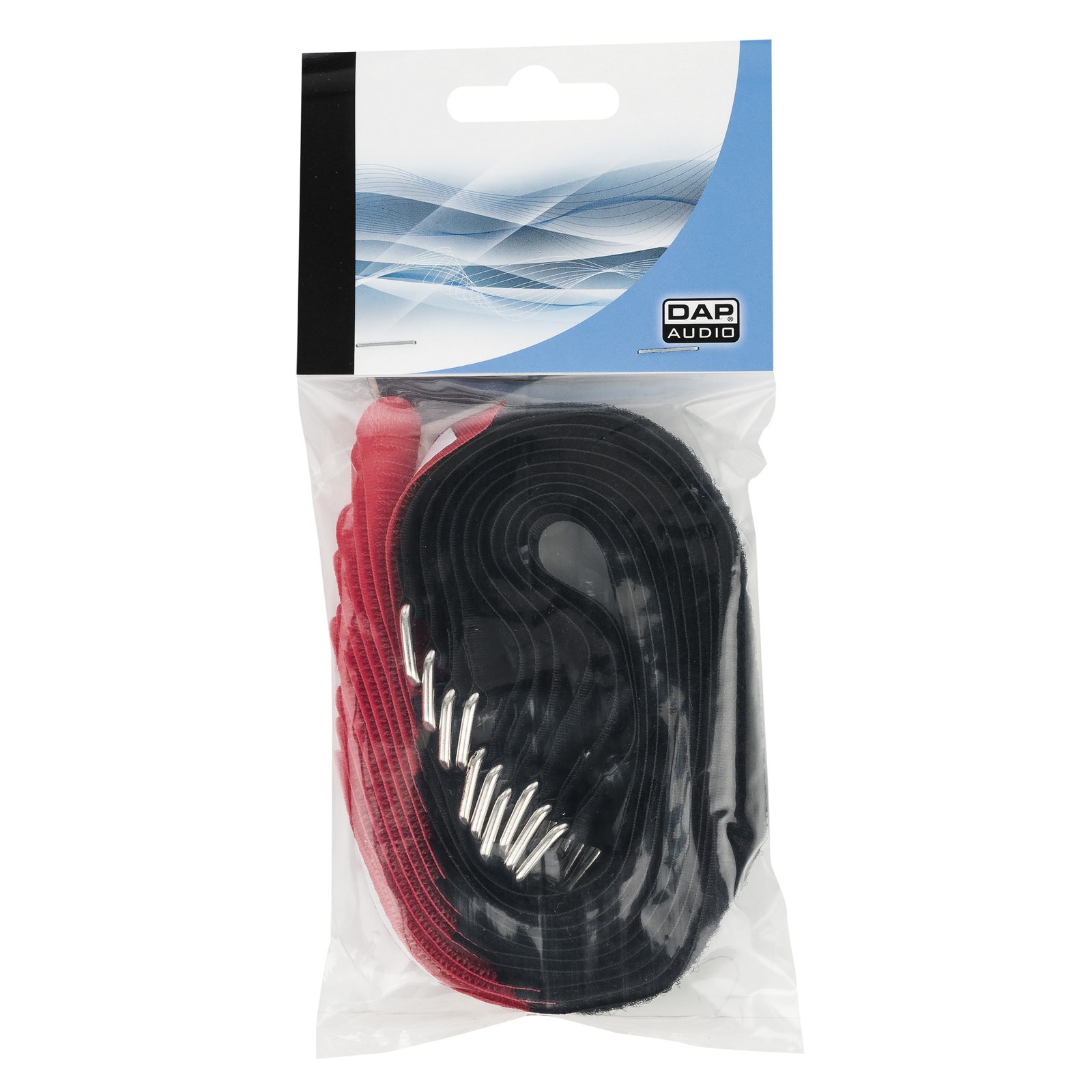 Gancio con chiusura rapida 300x20mm Rosso Set da 10 - Showgear D9582R