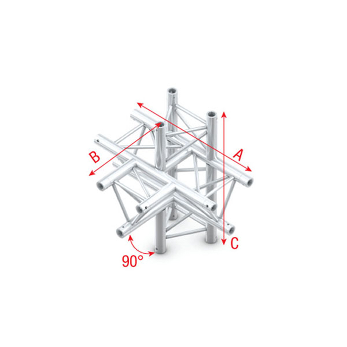 T-Cross + up/down 5 vie 90° 400x603.5mm - MILOS DT22021