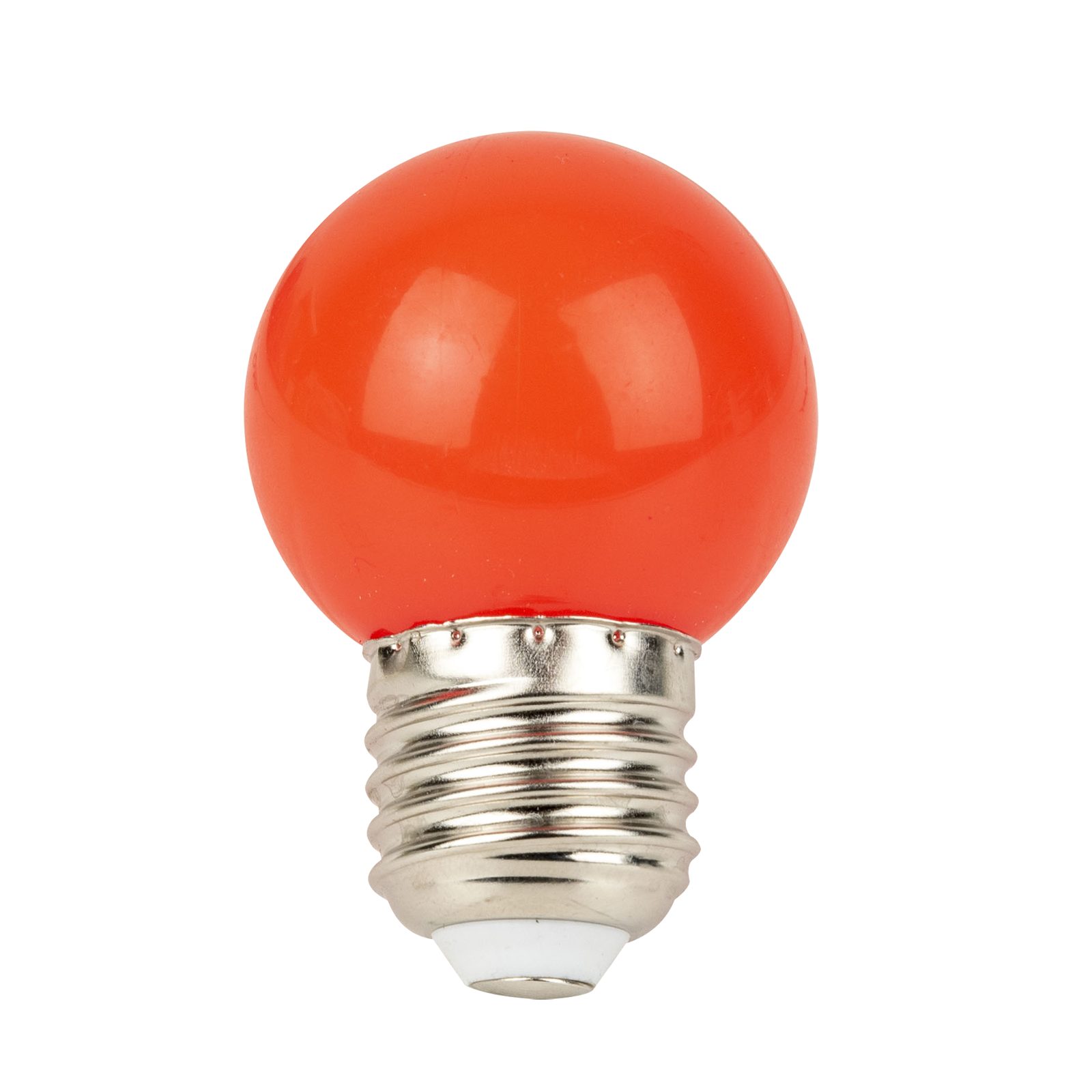 Lampadina LED G45 E27 1W rossa non dimmerabile - SHOWGEAR E324001