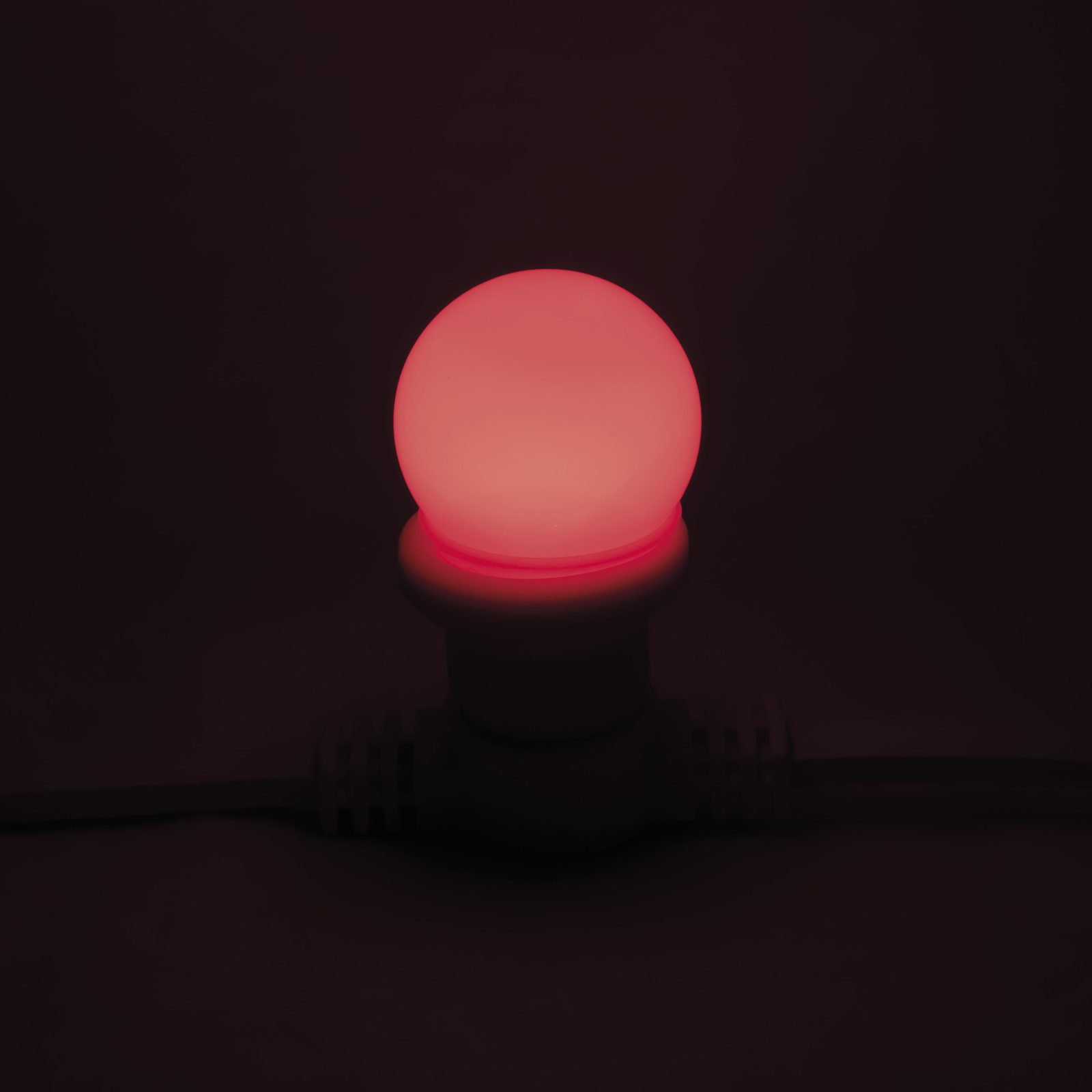Lampadina LED G45 E27 1W rossa non dimmerabile - SHOWGEAR E324001