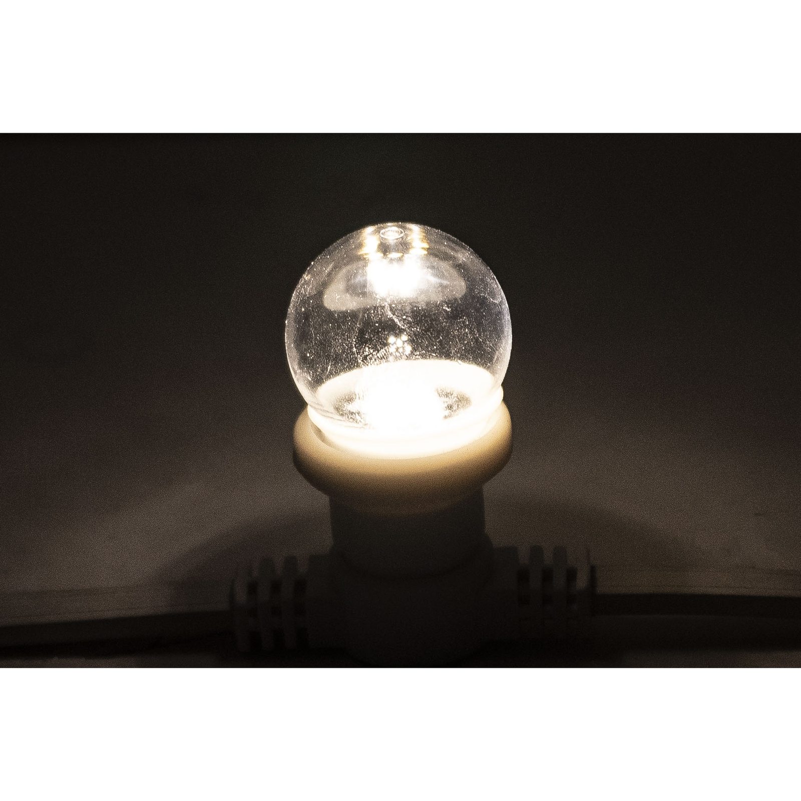 Lampadina G45 LED 2W bianco caldo dimmerabile trasparente - Showgear E324030