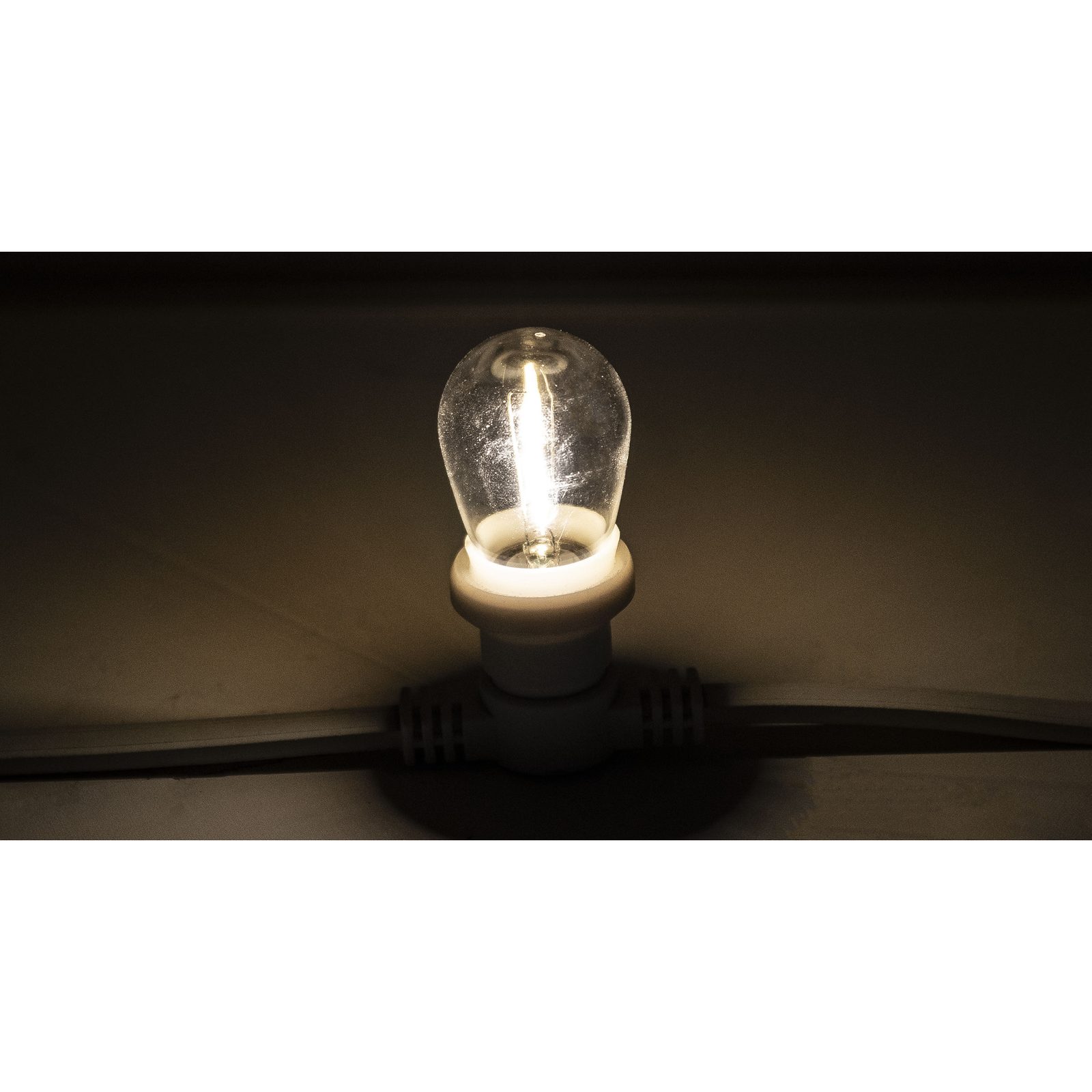 Lampadina S14 LED 1W bianco caldo dimmerabile trasparente - Showgear E324031