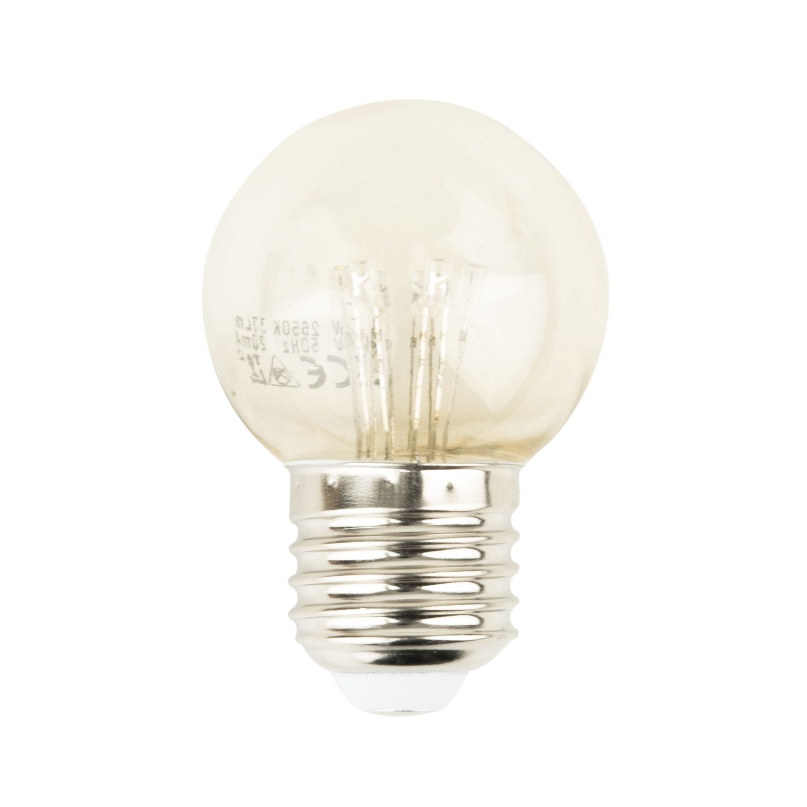 Lampadina G45 LED E27 1W 2700K bianco caldo non dimmerabile - Showgear E324041