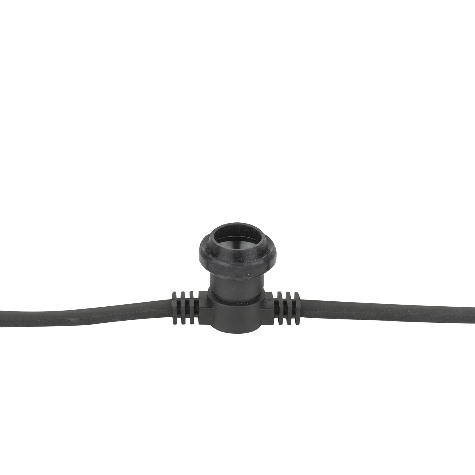 Festoon Light E27 nero 10m 10 prese IP44 - Showgear E360000