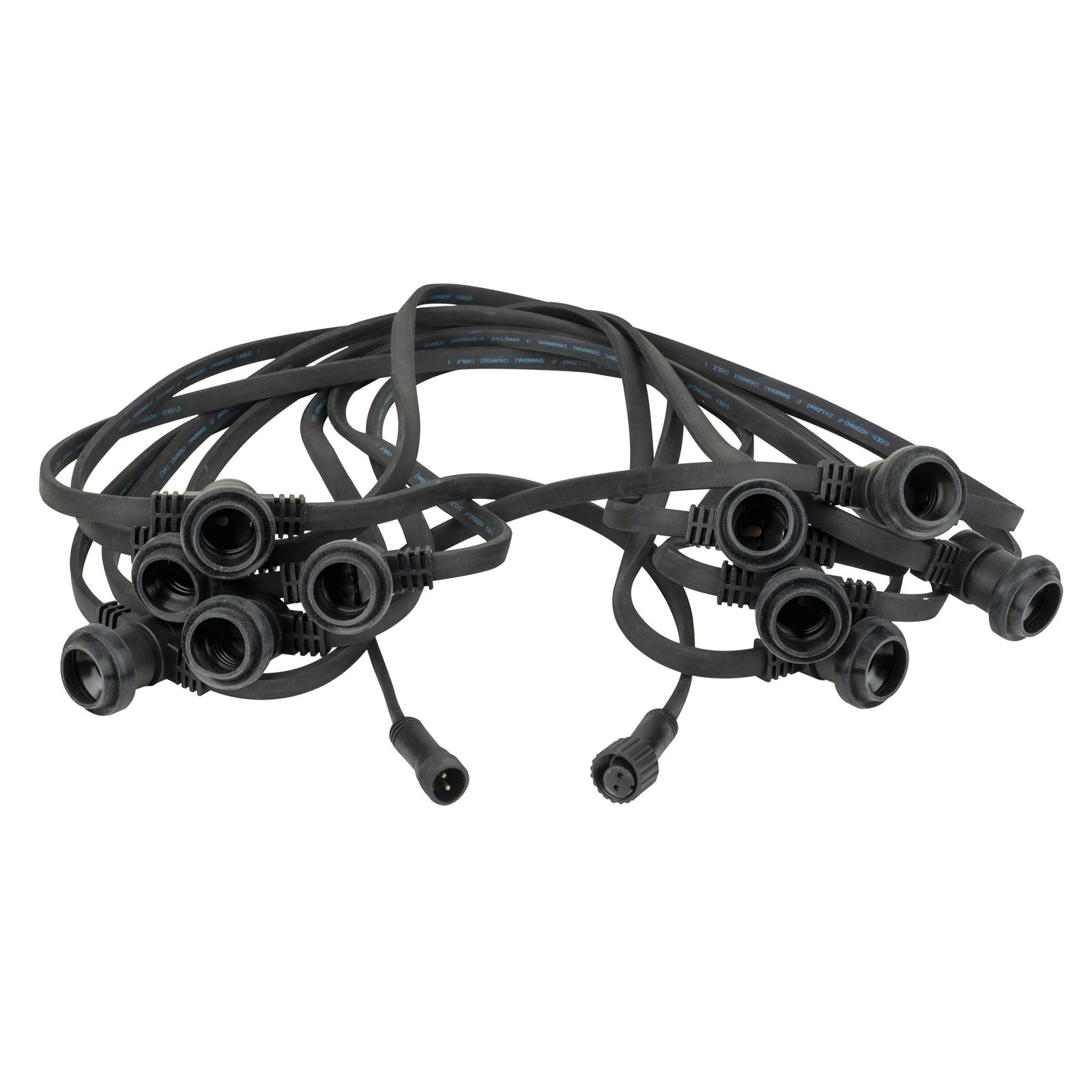 Festoon Light E27 Nero 50m 100cm - Showgear E360020